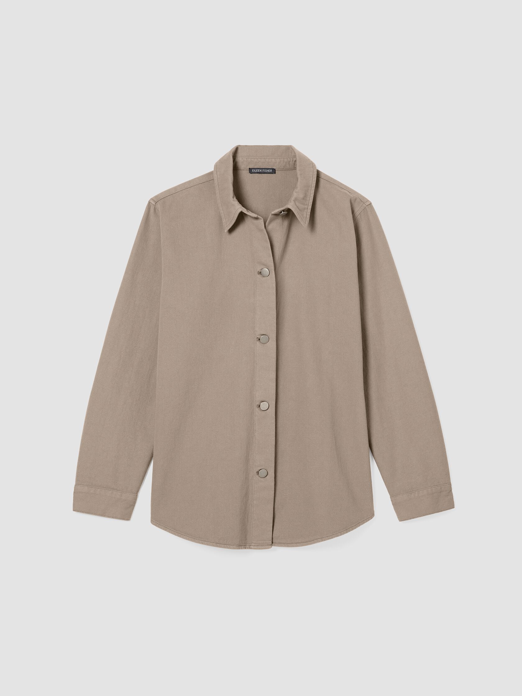 Garment-Dyed Utility&nbsp;Organic&nbsp;Cotton Shirt Jacket