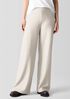 Felted Wool Jersey&nbsp;Wide-Leg Long Pant in Regenerative Wool