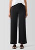 Pima Cotton Stretch Jersey Wide-Leg Pant