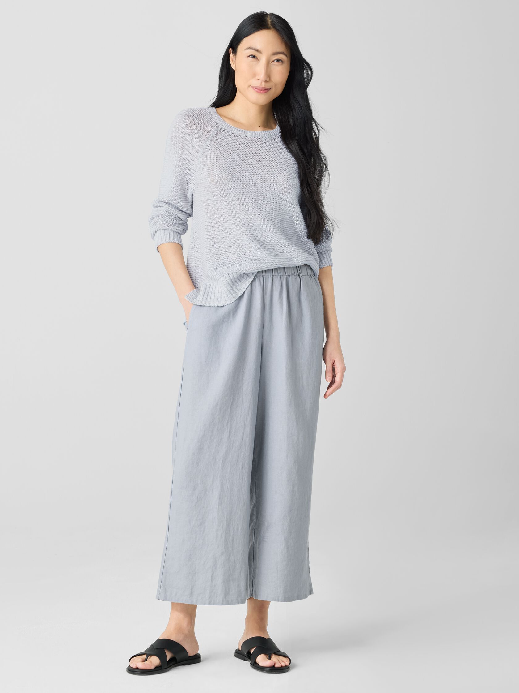 Organic Linen Wide-Leg Pant