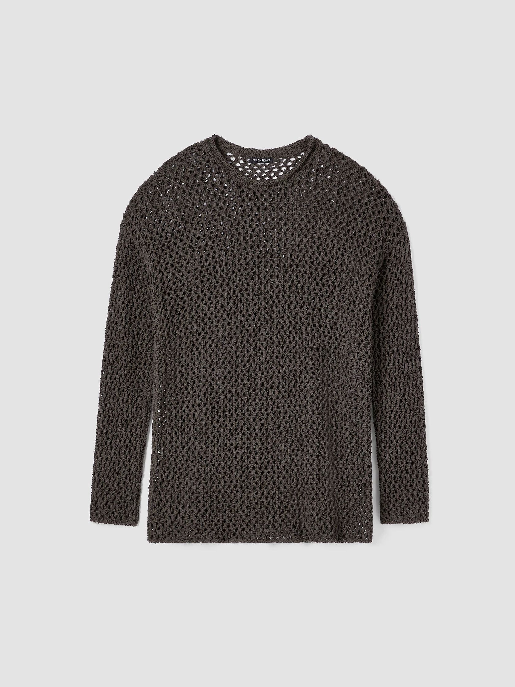 Peruvian Organic Cotton Boucle Crew Neck Top