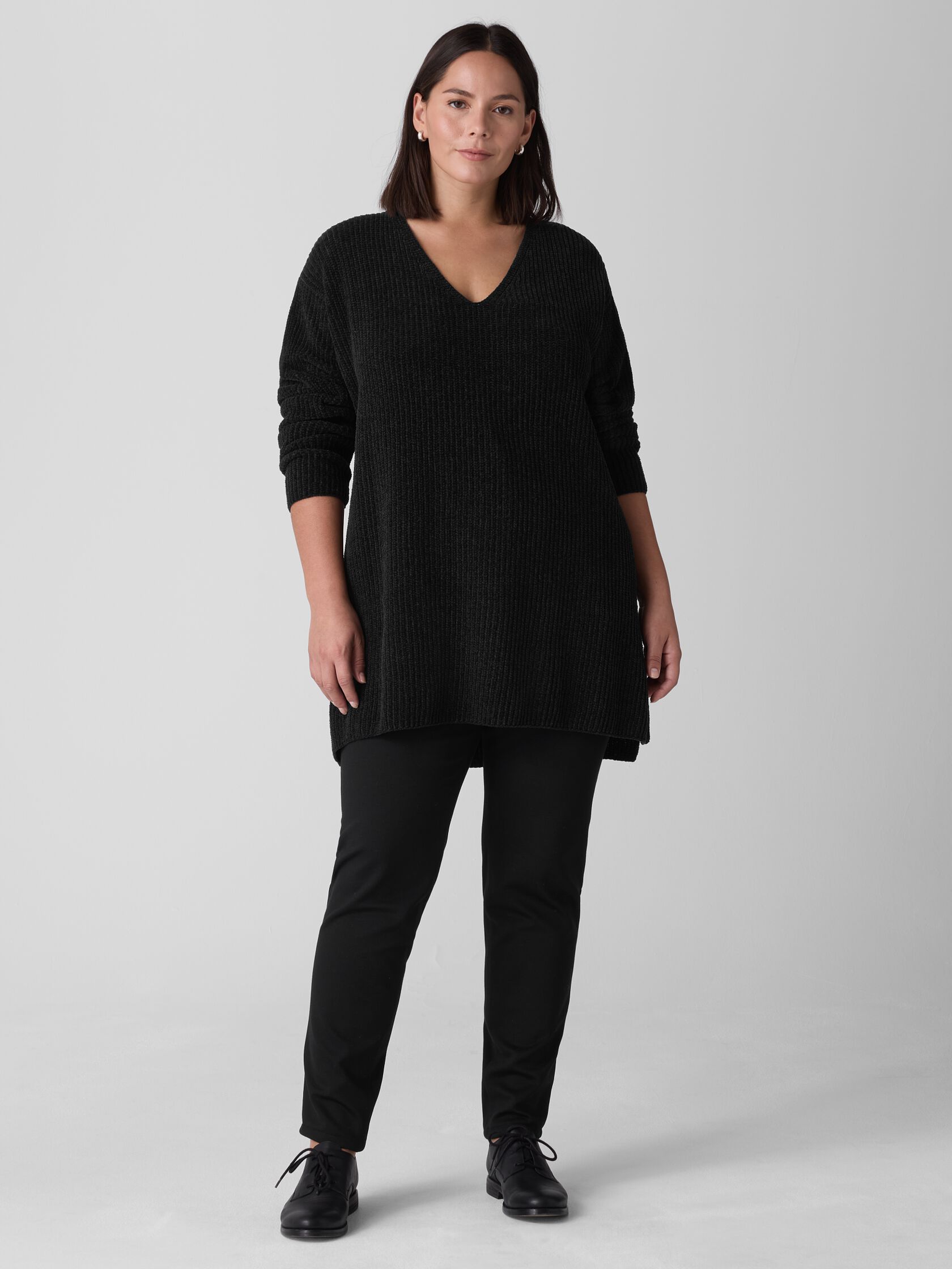 Organic Cotton Chenille V-Neck Top