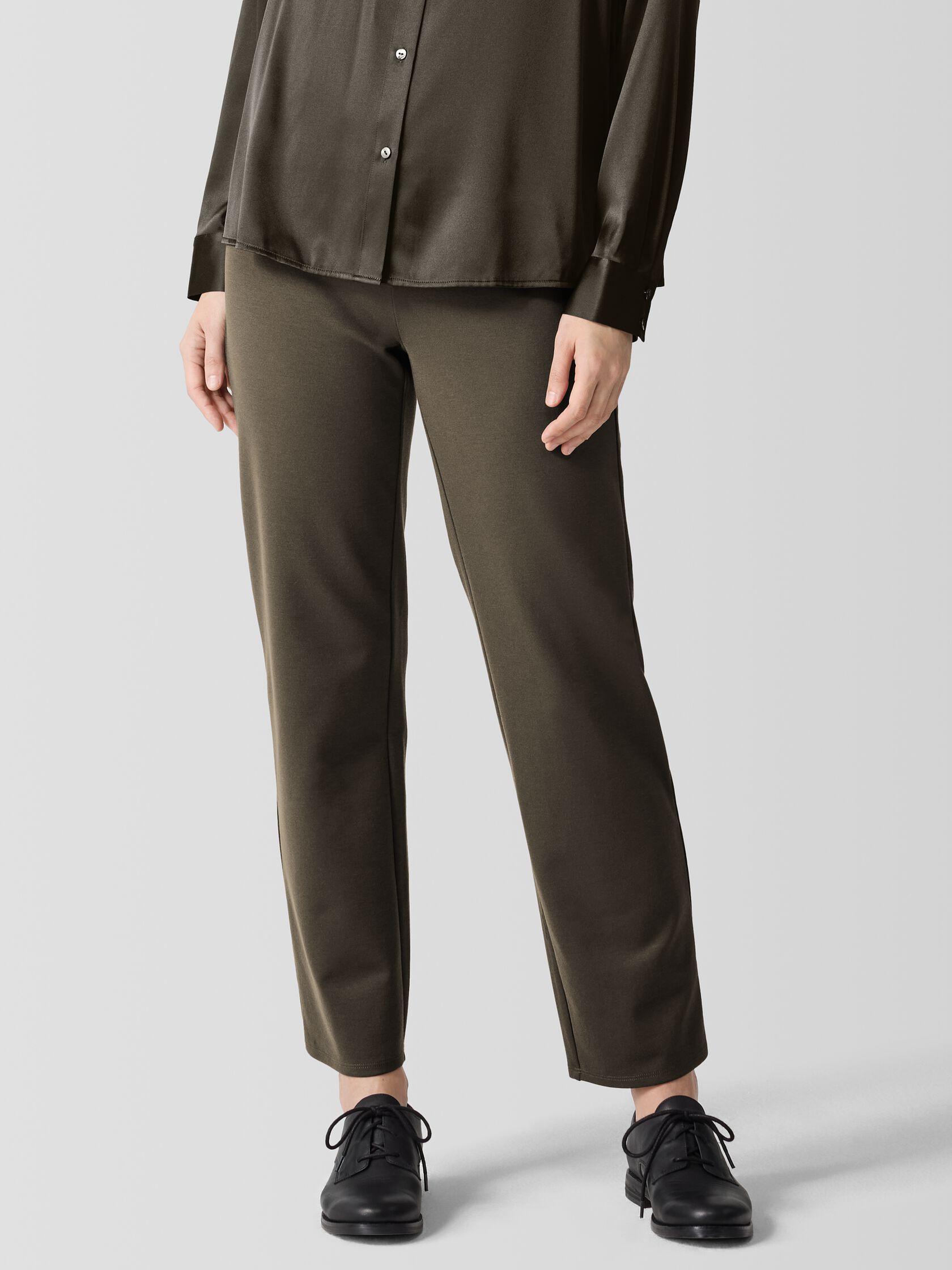 Washable Flex Ponte Straight Pant