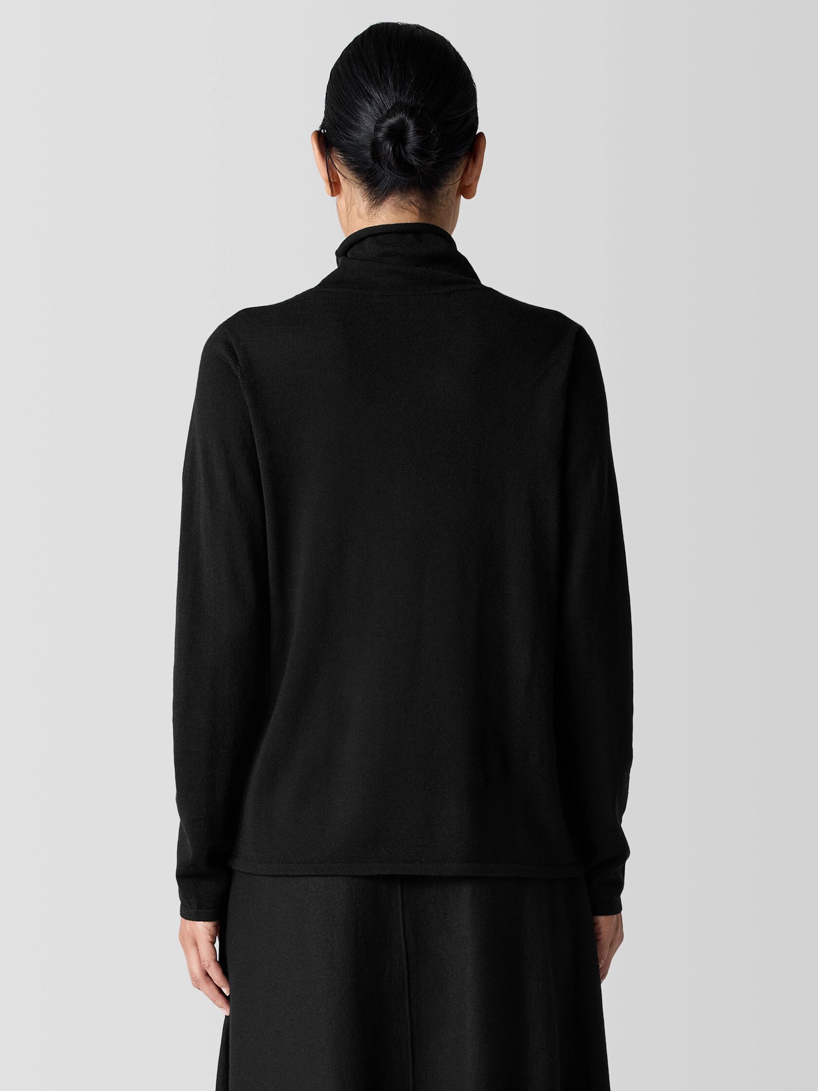 Fine Merino Turtleneck Top in&nbsp;Regenerative Wool
