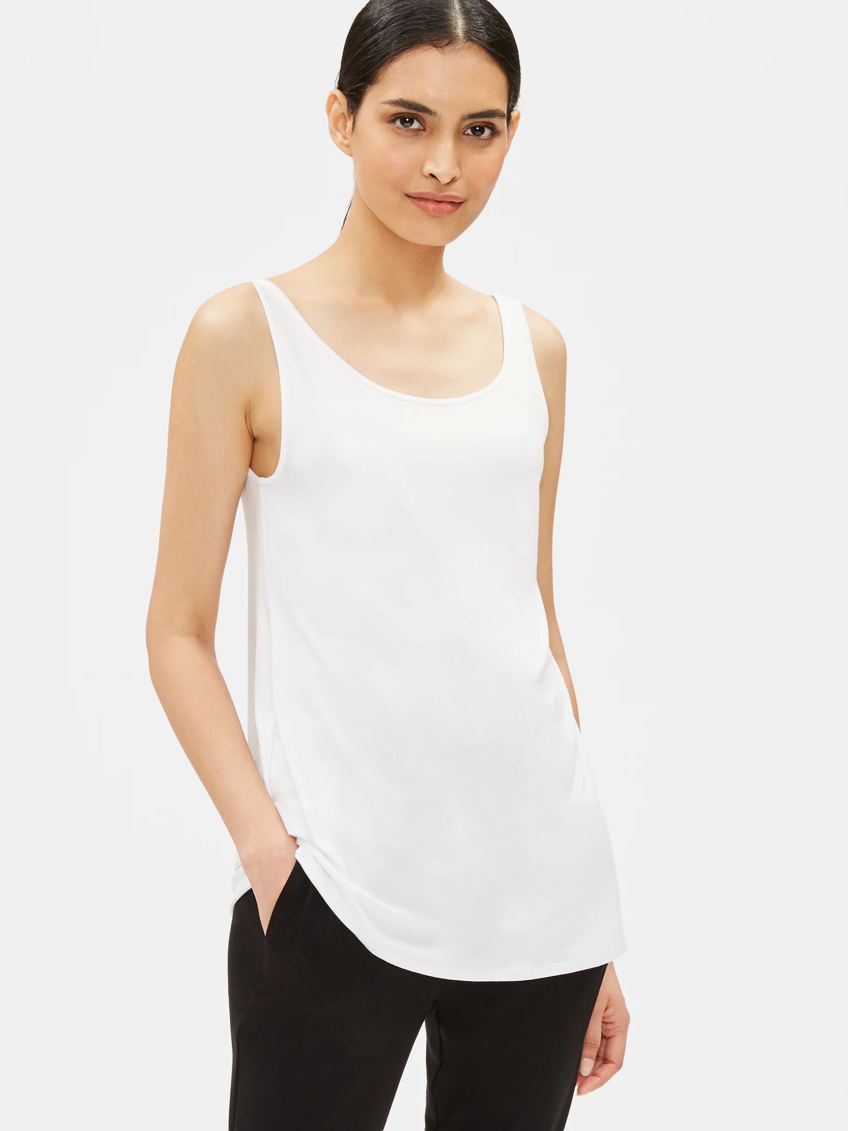 System Lightweight Viscose Jersey Tunic