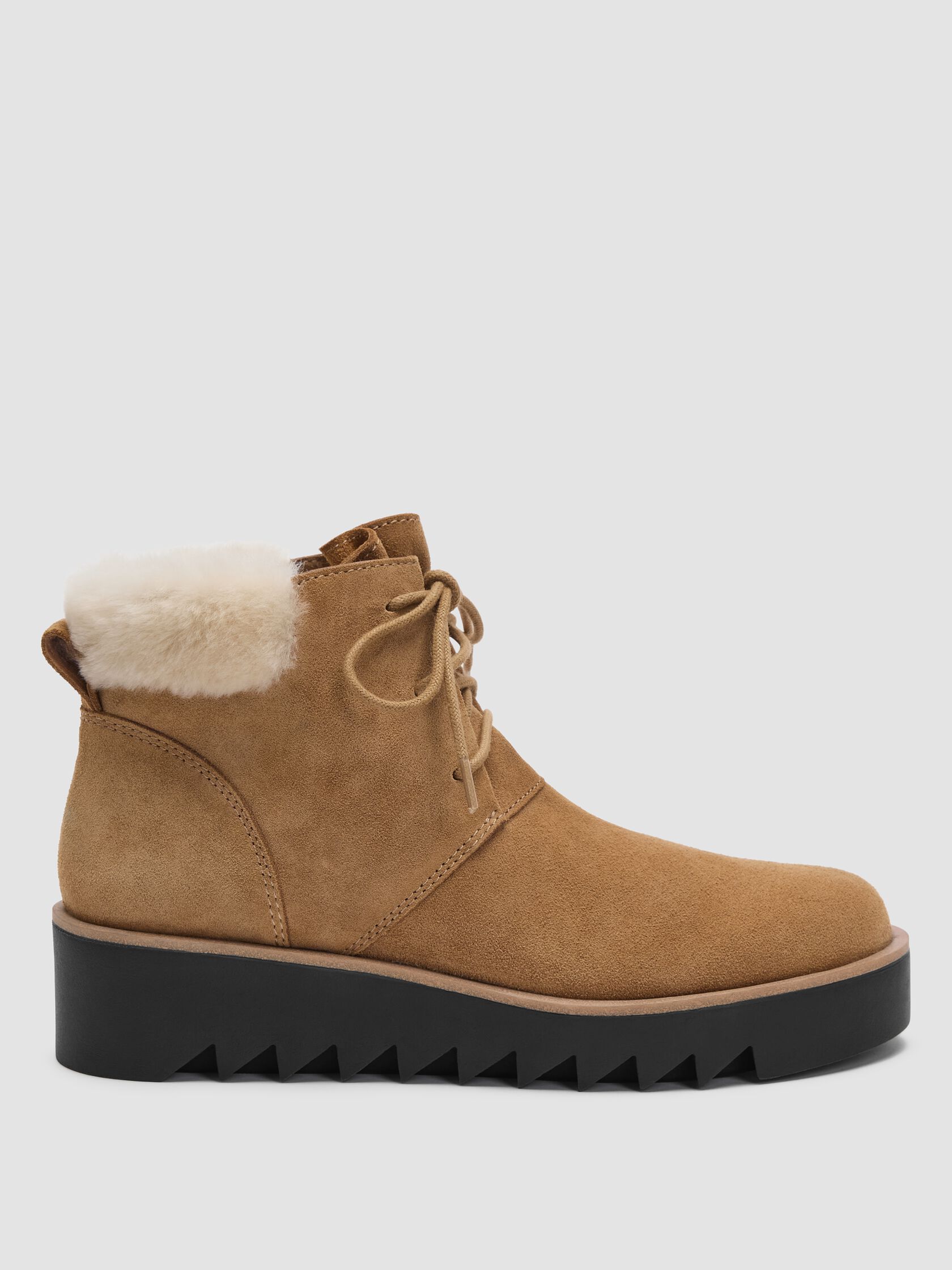 Kenille Sport Suede Wedge Bootie
