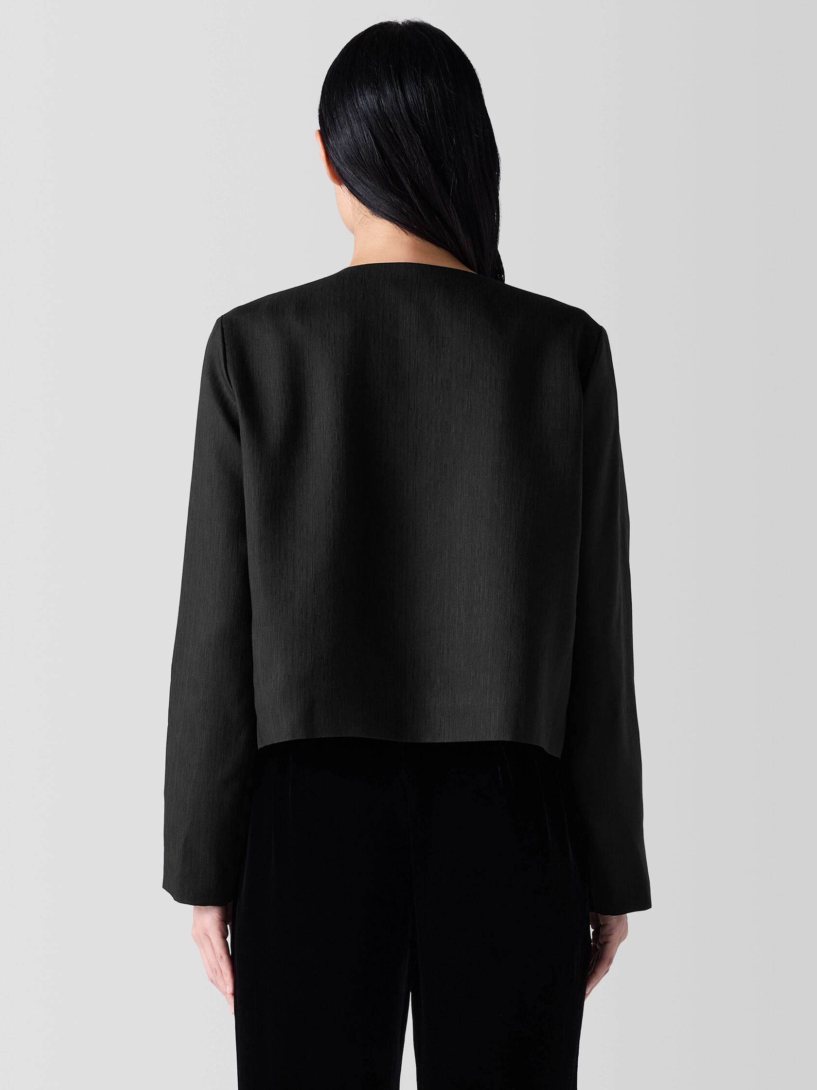 Textured Silk Weave Jacket