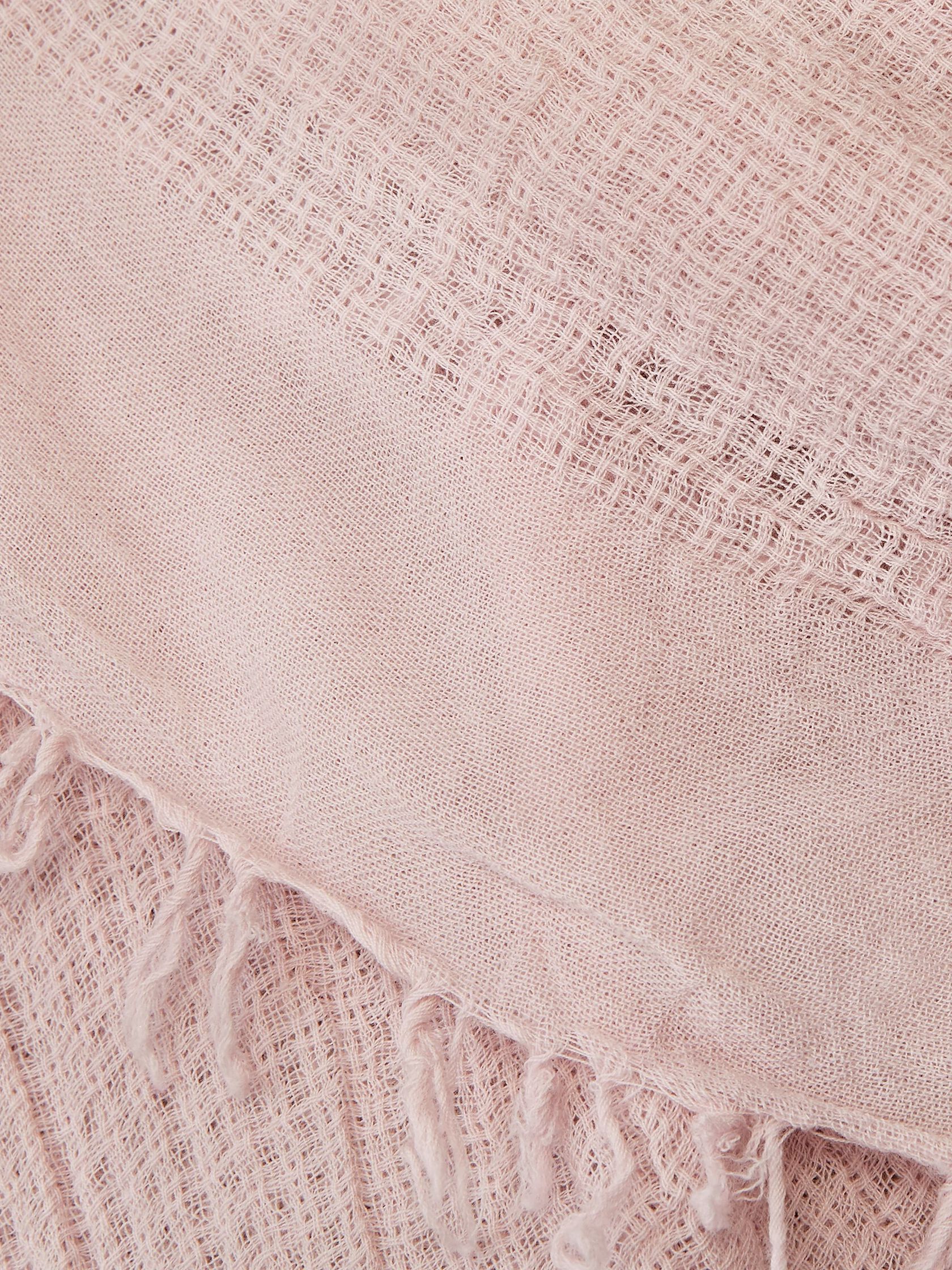 Textured Wool Gauze Scarf