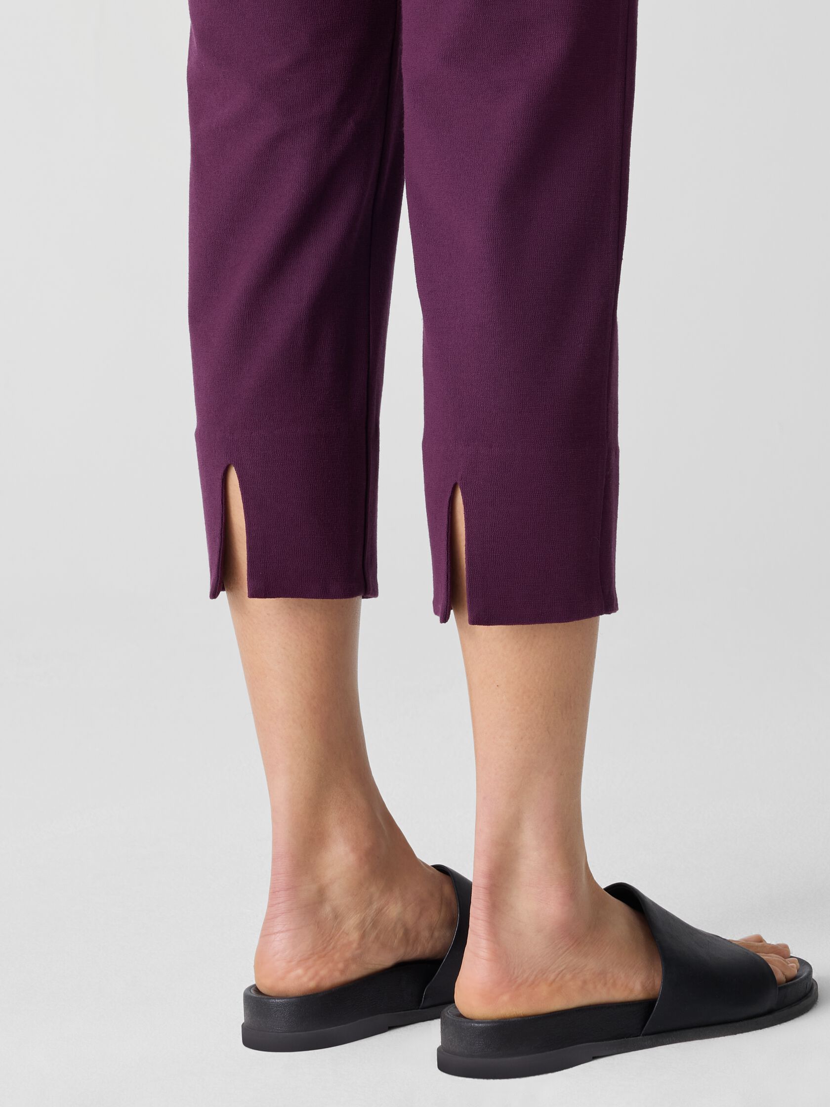 Washable Stretch Crepe Slim Pant