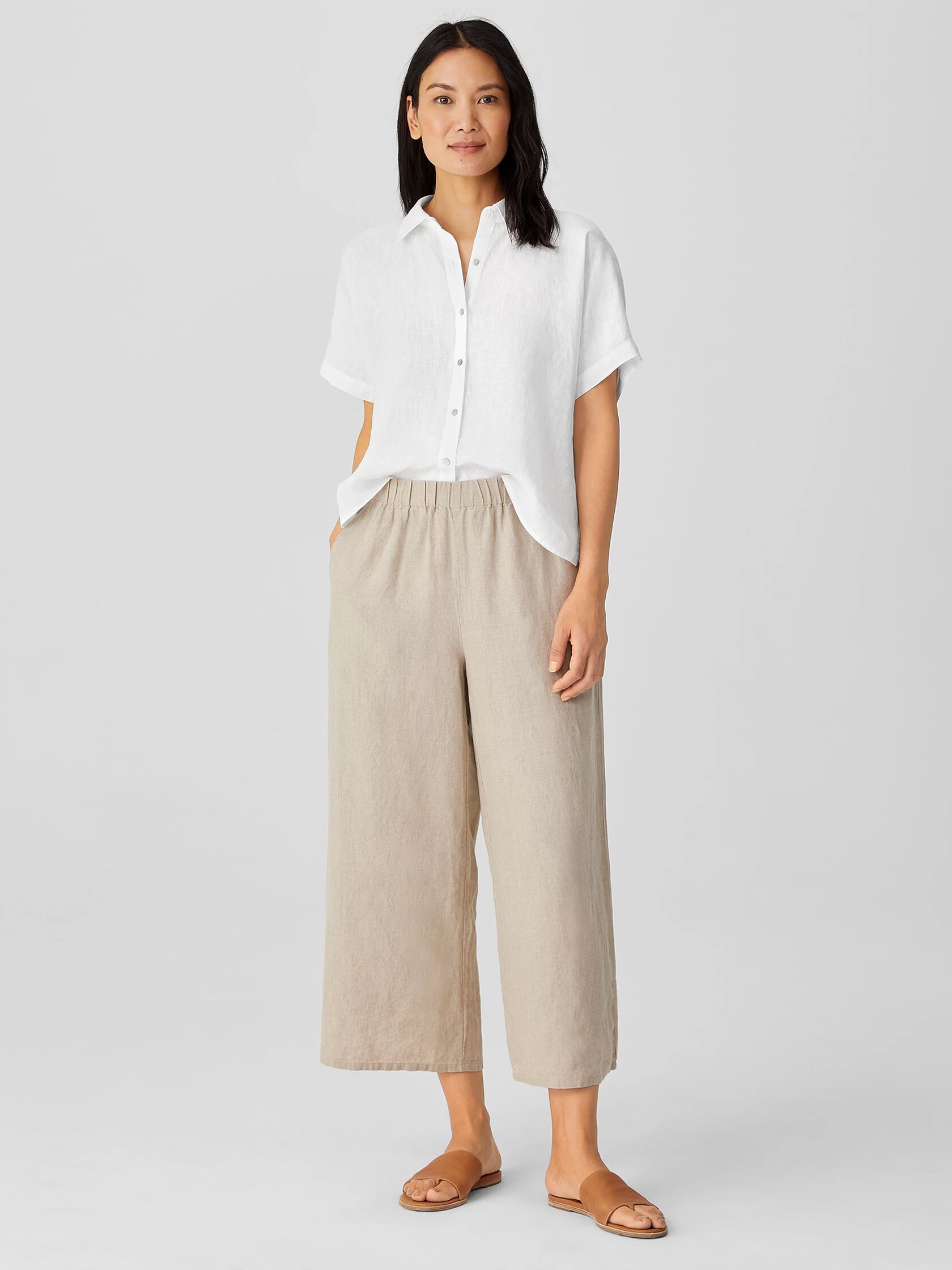 Organic Linen Wide-Leg Pant