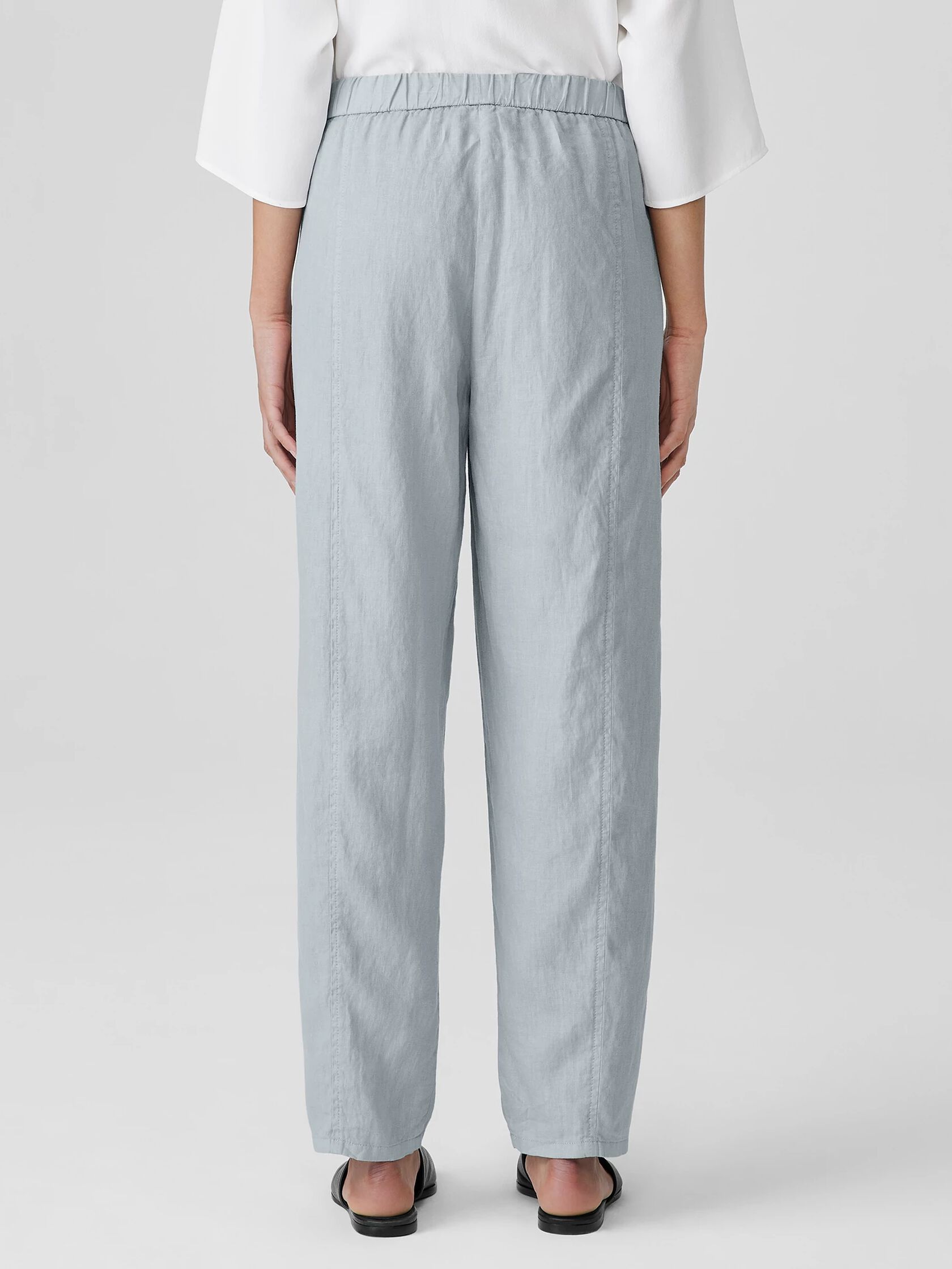 Garment-Dyed Organic Linen Lantern Pant