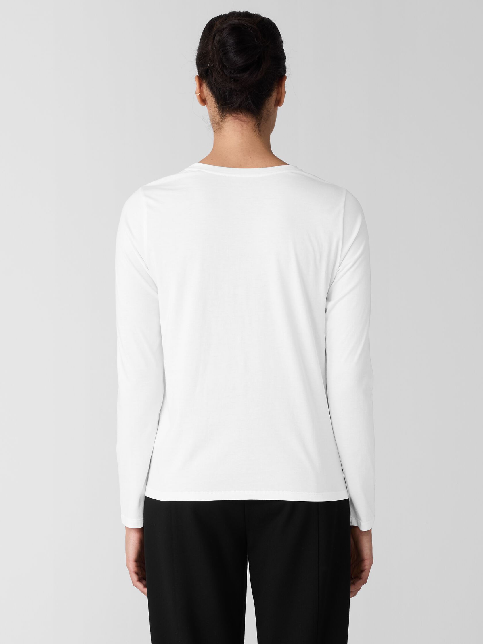 Organic Pima Cotton Jersey Long-Sleeve Tee