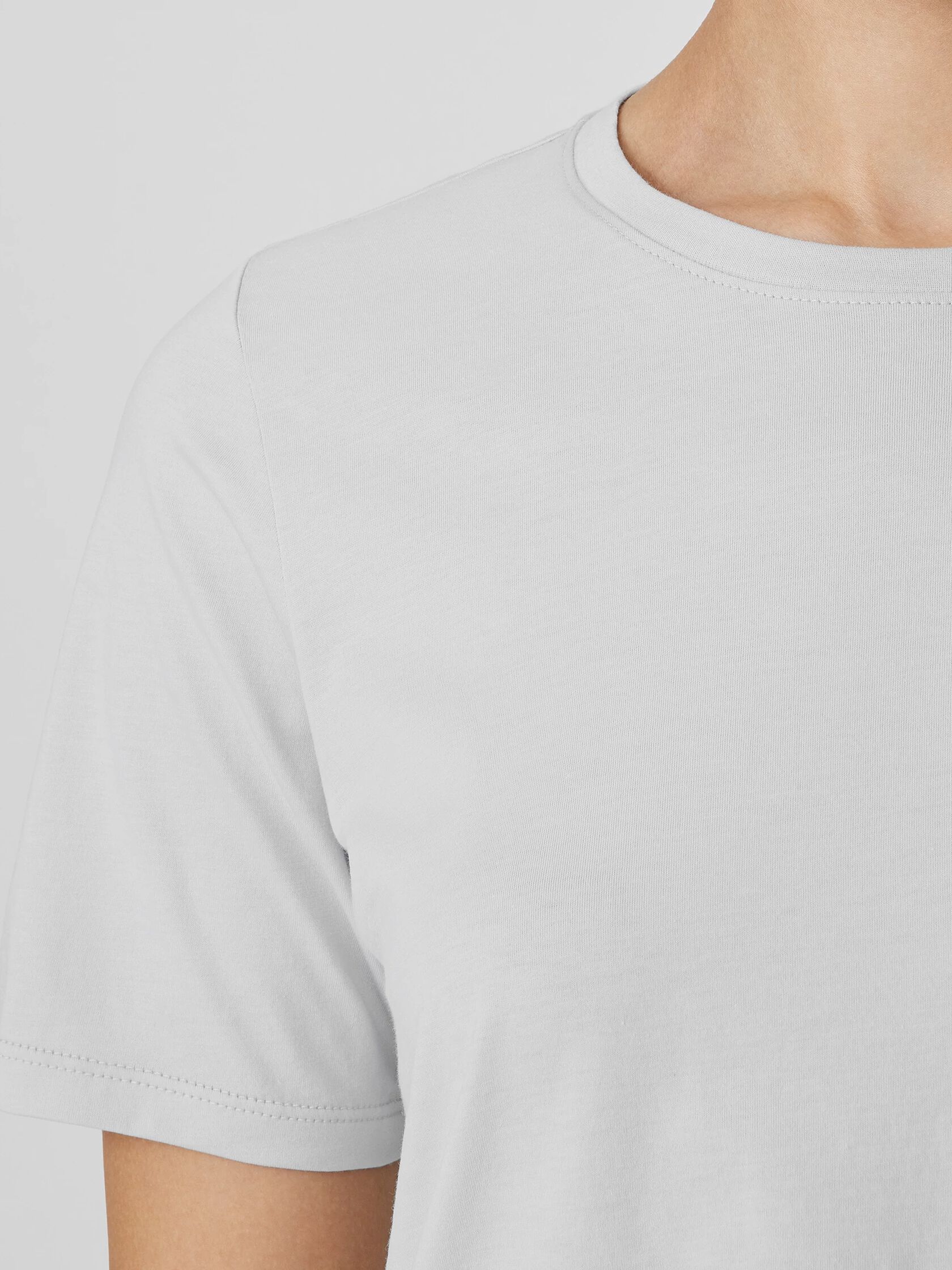Organic Pima Cotton Jersey&nbsp;Round Neck Tee