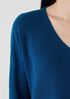 Peruvian Organic Cotton Crepe V-Neck Top
