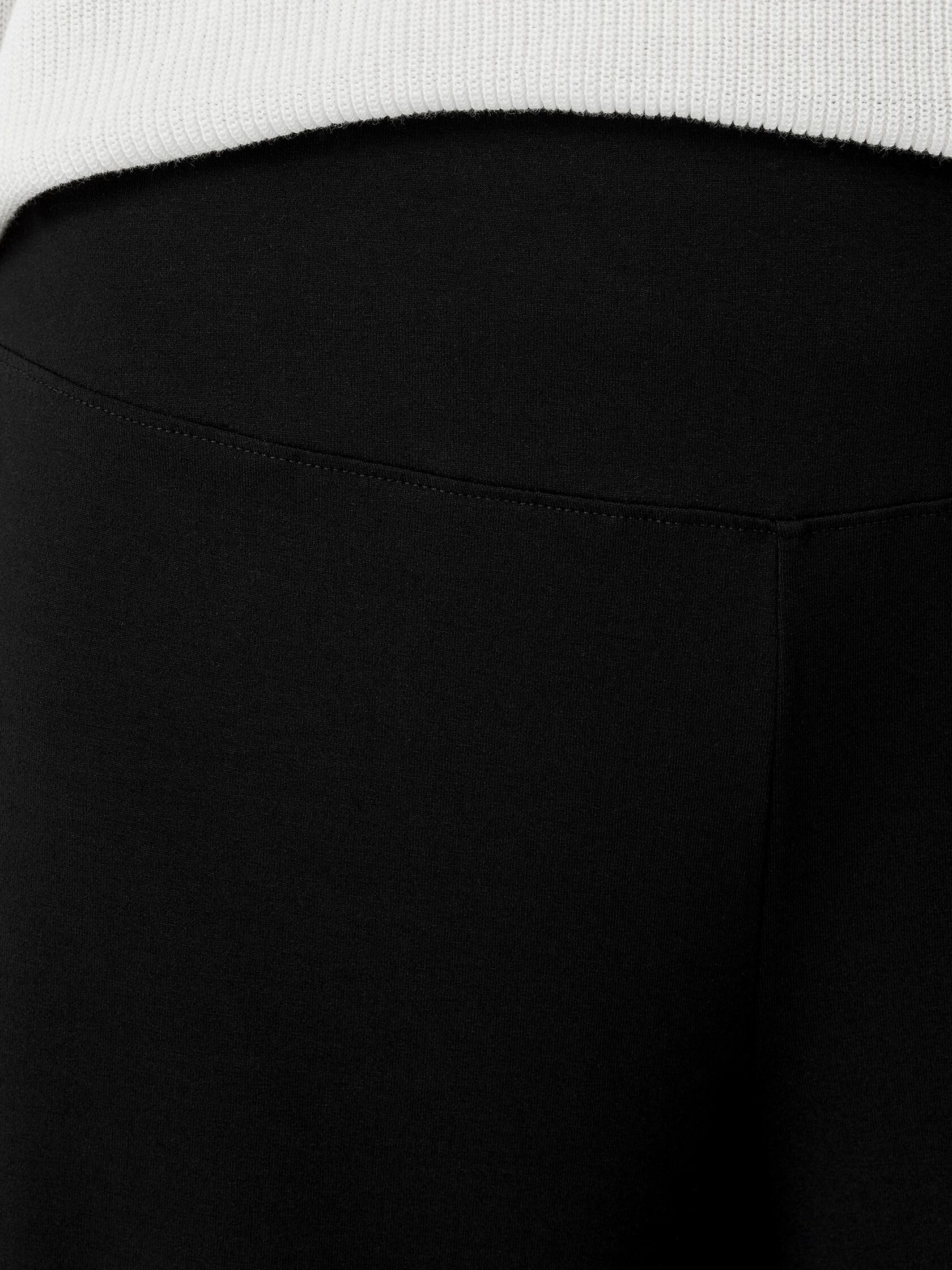 Stretch Jersey Knit Wide-Leg Pant