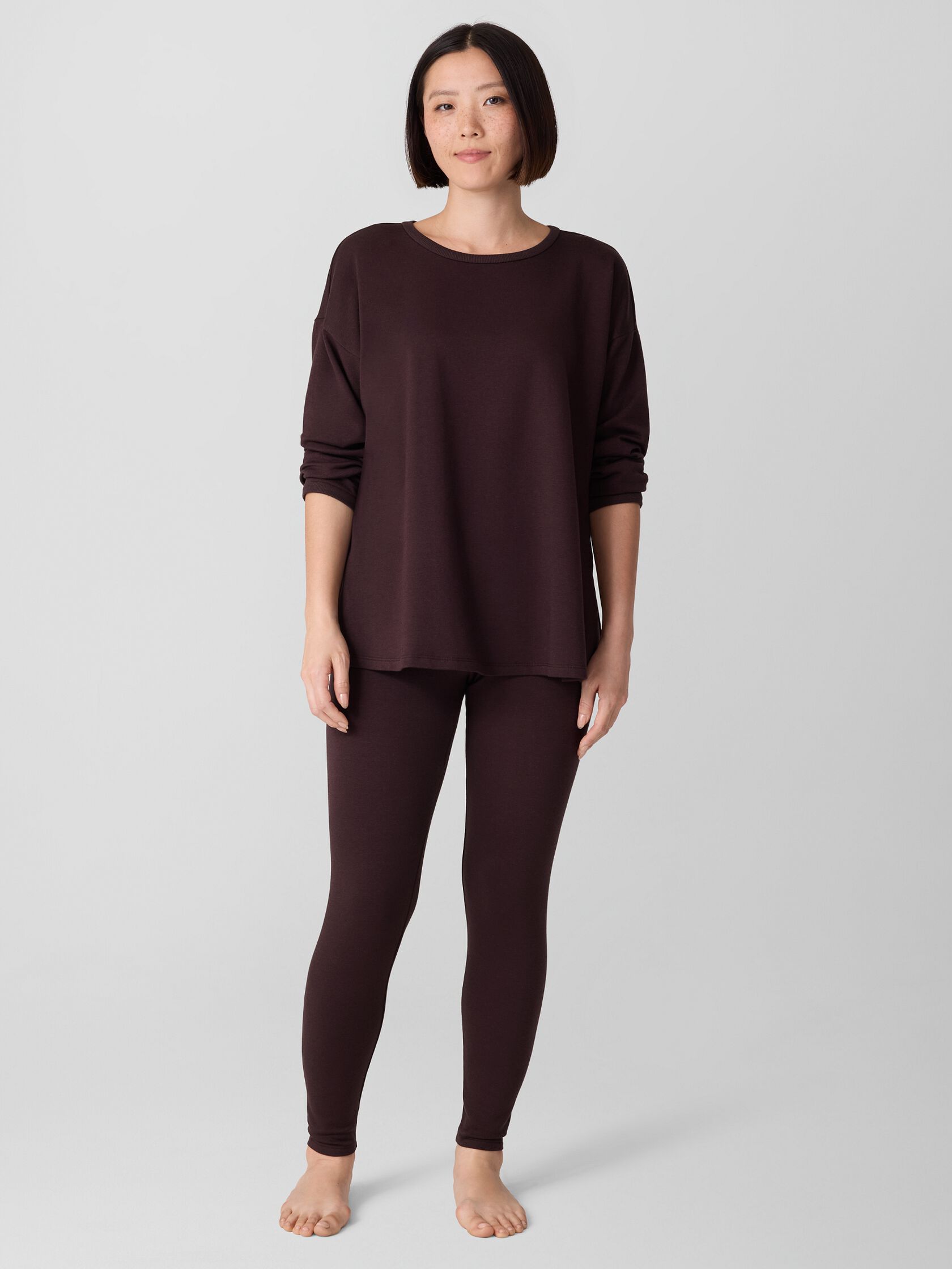 Cozy Brushed Terry Hug High-Waisted Leggings