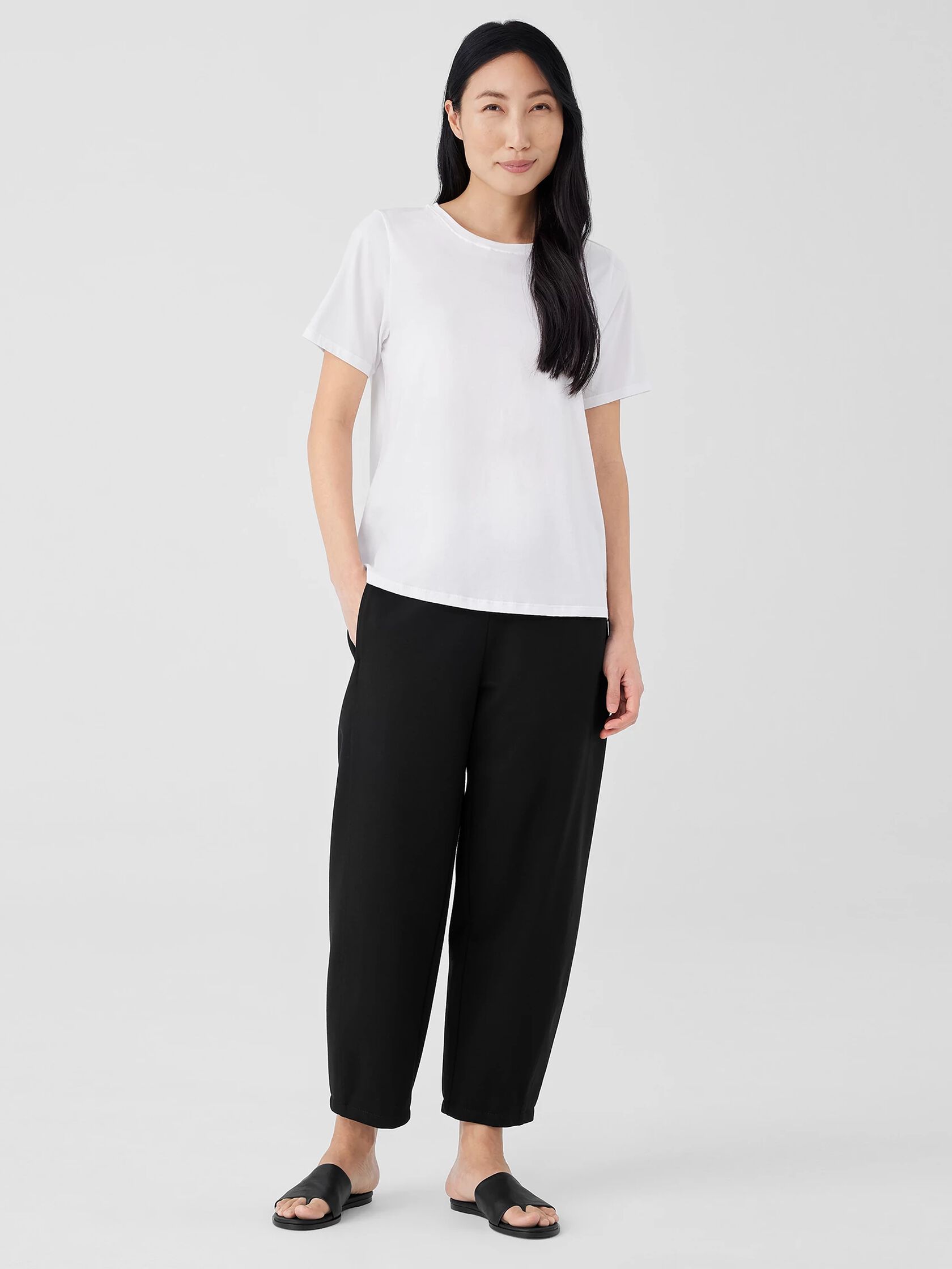 Organic Pima Cotton Jersey Round Neck Tee