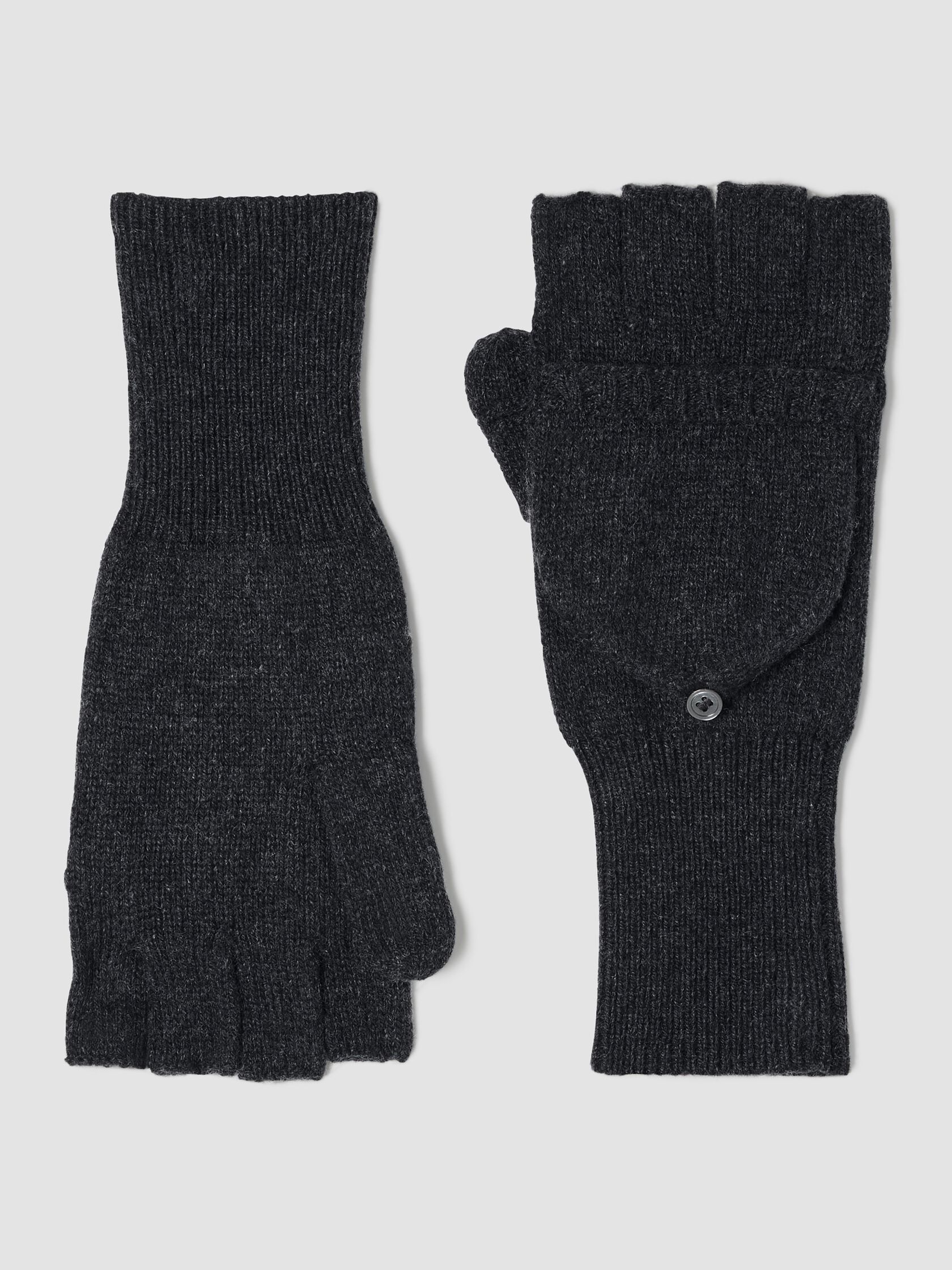 Cotton and Recycled Cashmere Gloves