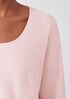 Cozy Organic Cotton Interlock U-Neck Top