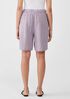 Puckered Organic Linen Shorts