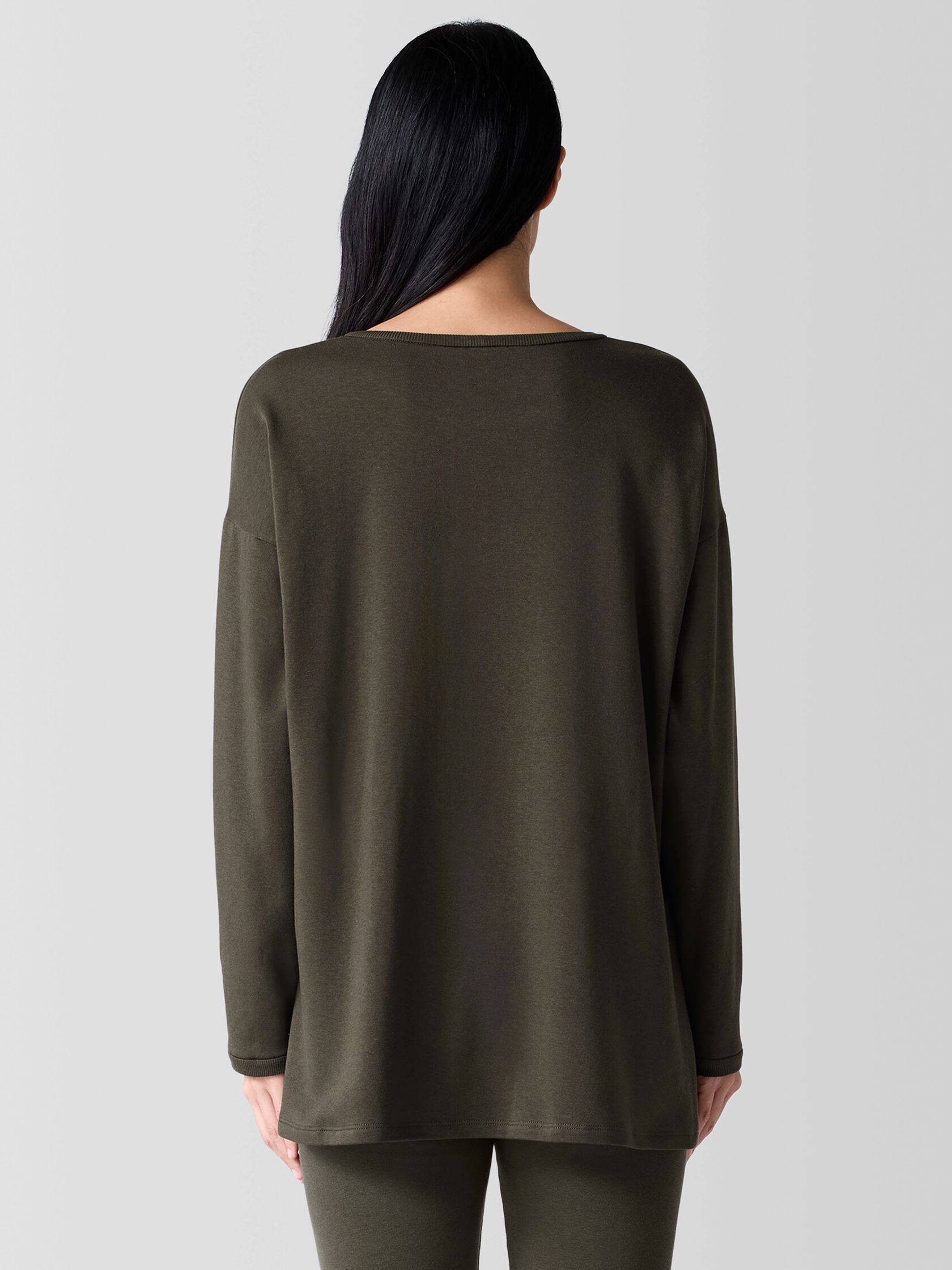 Cozy Brushed Terry Hug Long Box-Top