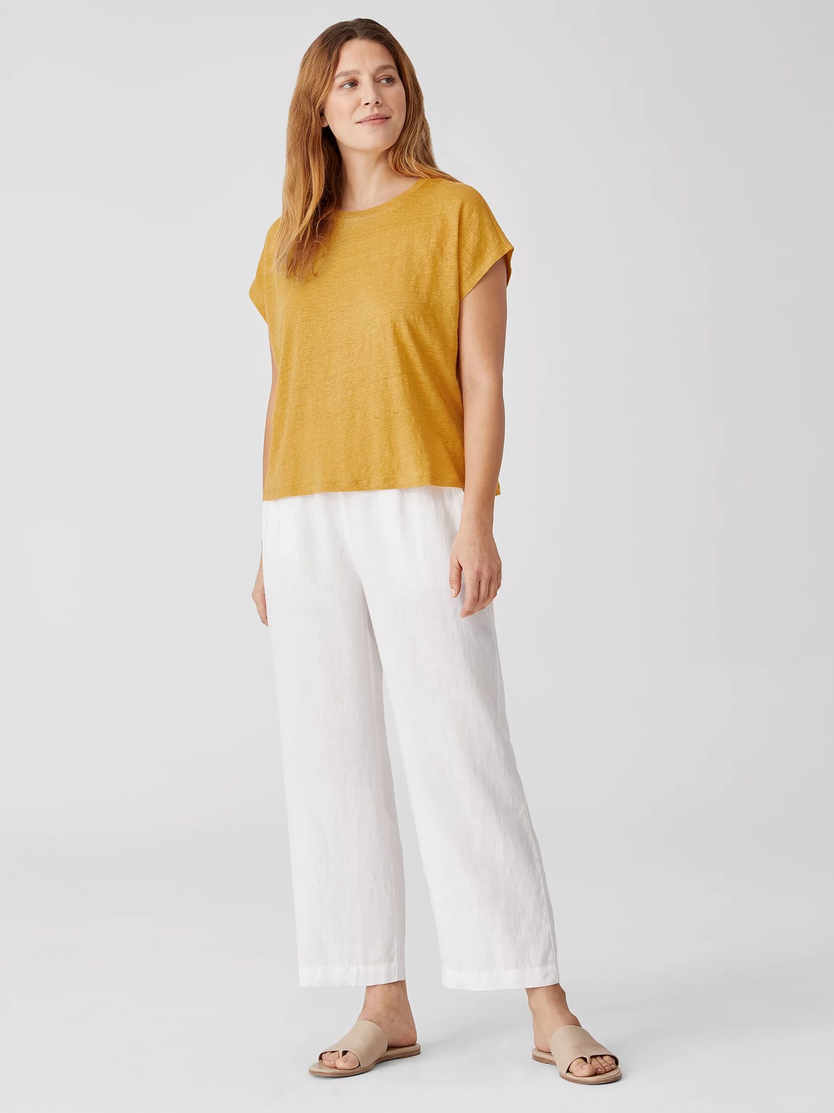 Organic Linen Jersey Square Top