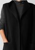 Lightweight Boiled Wool Shawl Collar Vest in Regenerative Wool