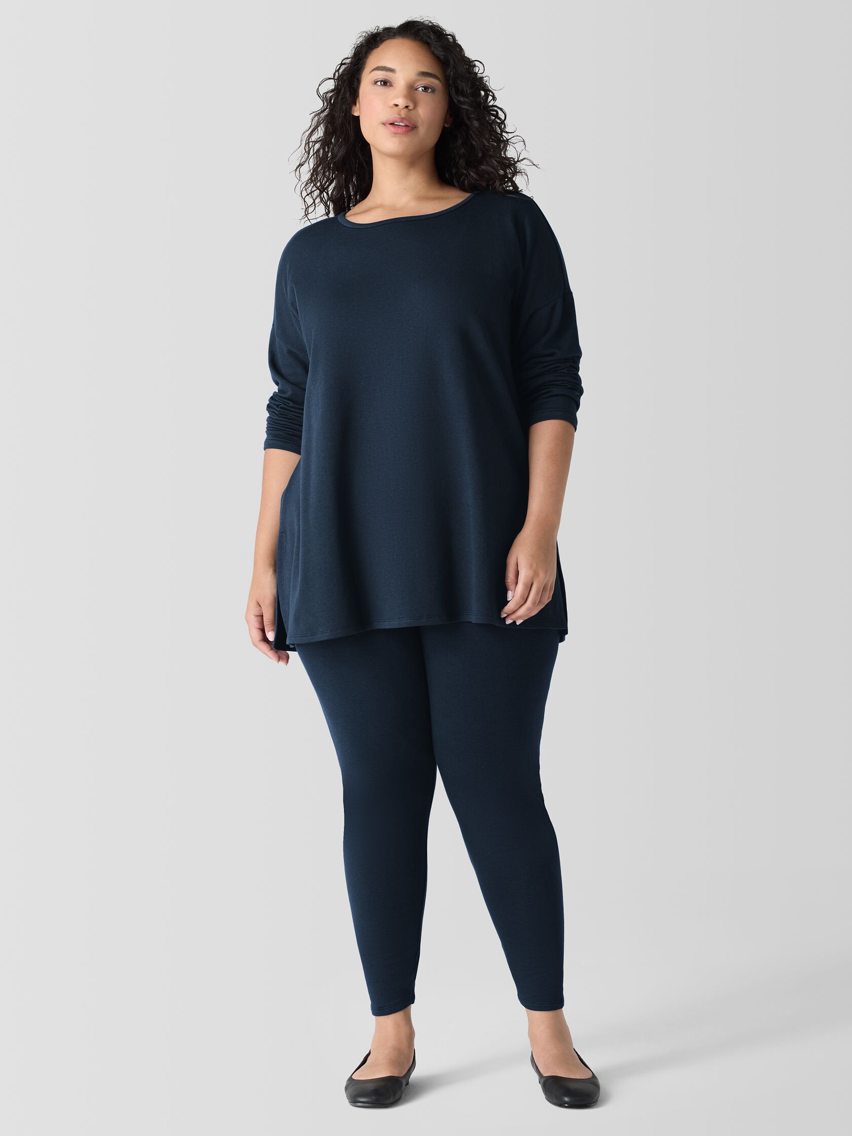 Cozy Brushed Terry Hug Long Box-Top