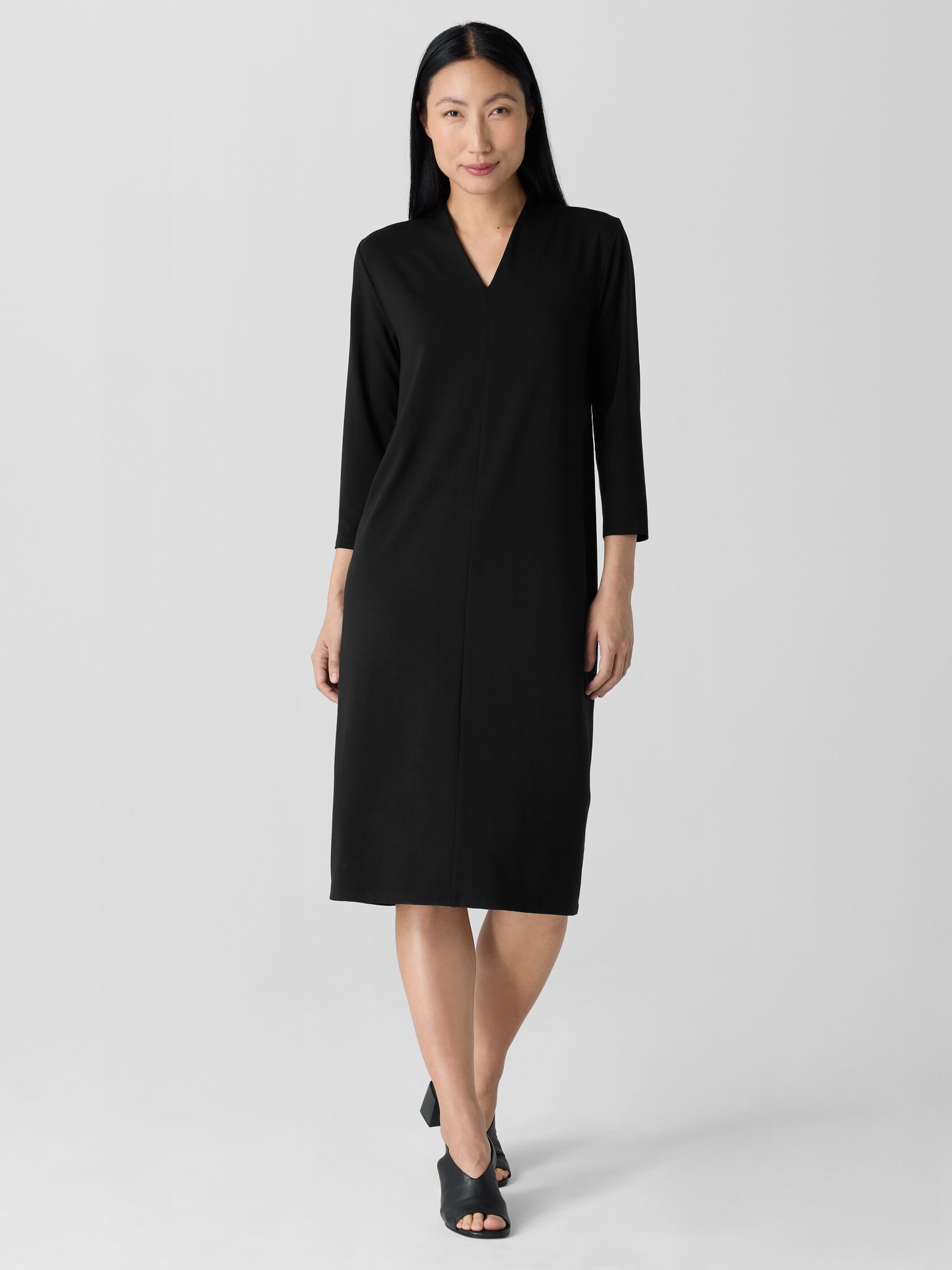 Stretch Jersey Knit Oval Dress