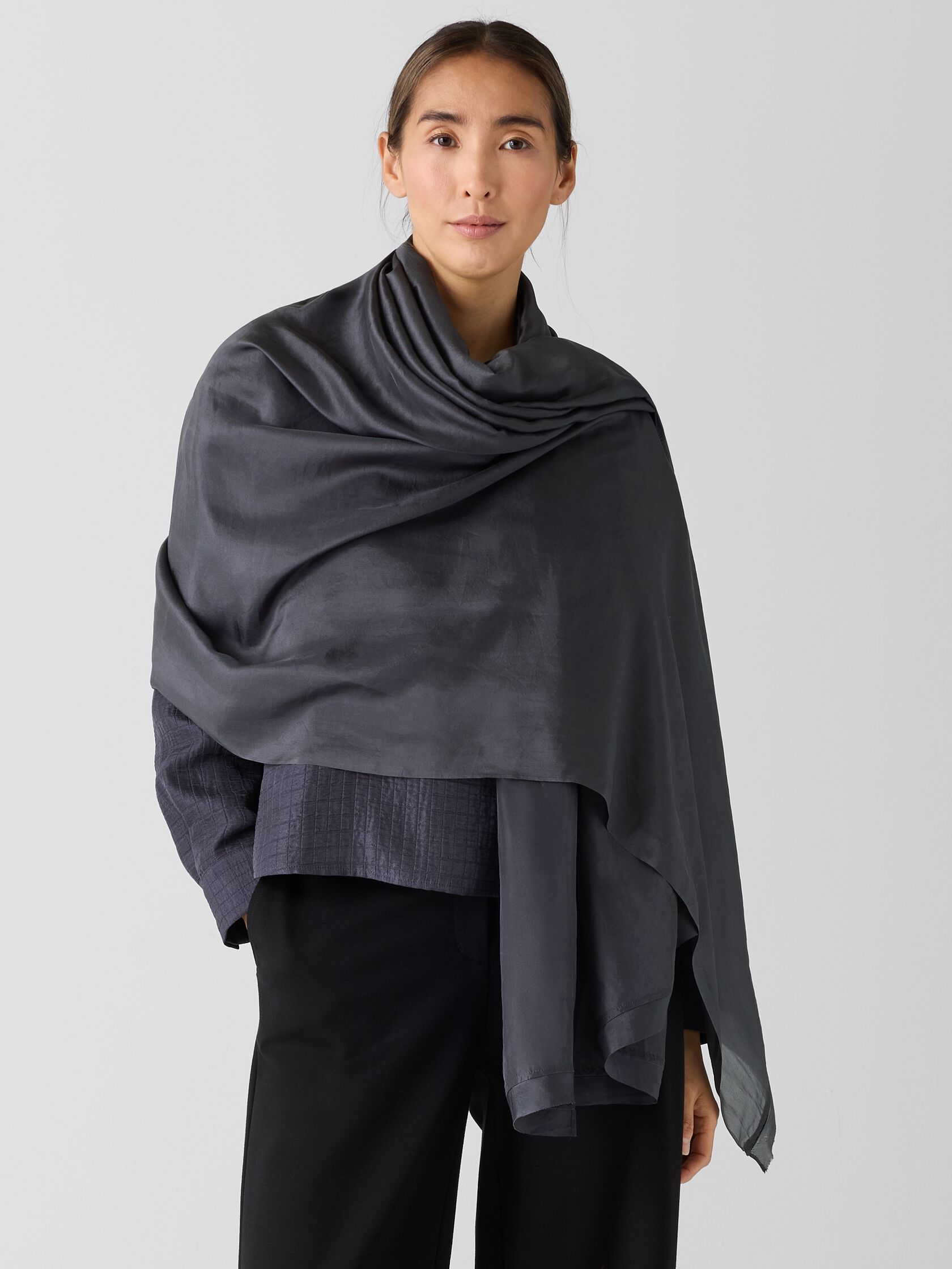 Washed Transitional Silk Parachute Scarf
