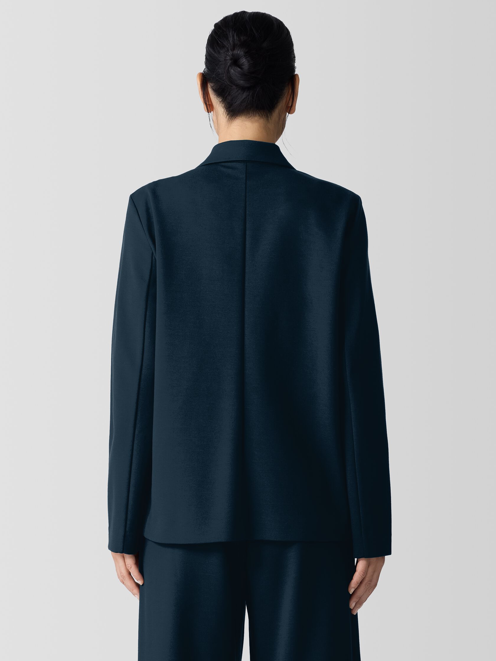 Washable Flex Ponte Notch Collar Blazer