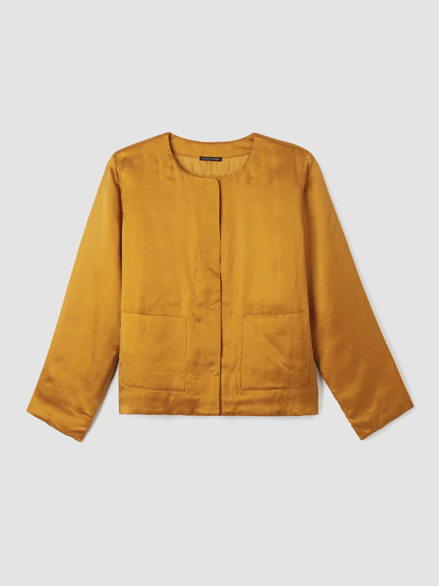 Sandwashed Cupro&nbsp;Padded Jacket