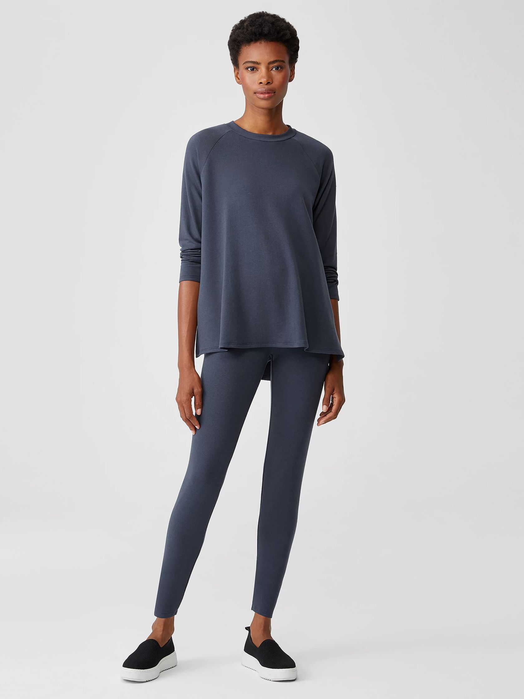 Cozy Brushed Terry High-Waisted Leggings