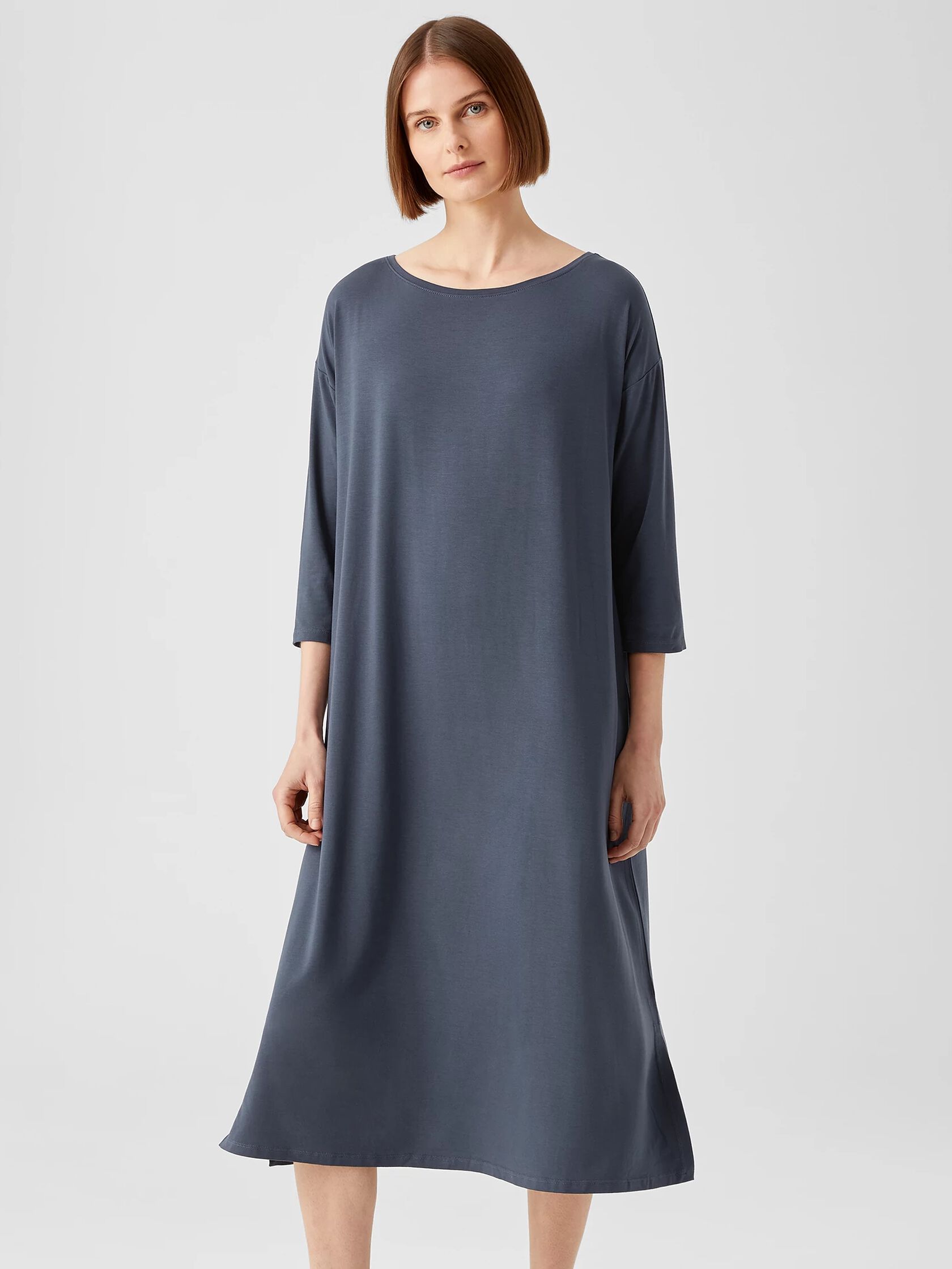 Fine Jersey Boatneck Dress