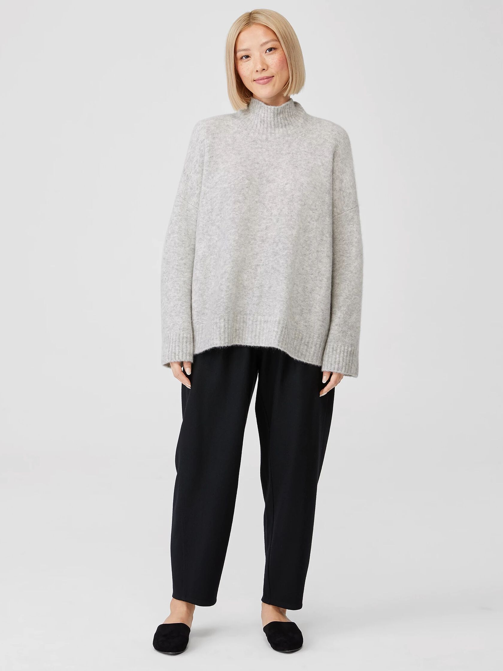 Cashmere Silk Bliss Turtleneck Box-Top