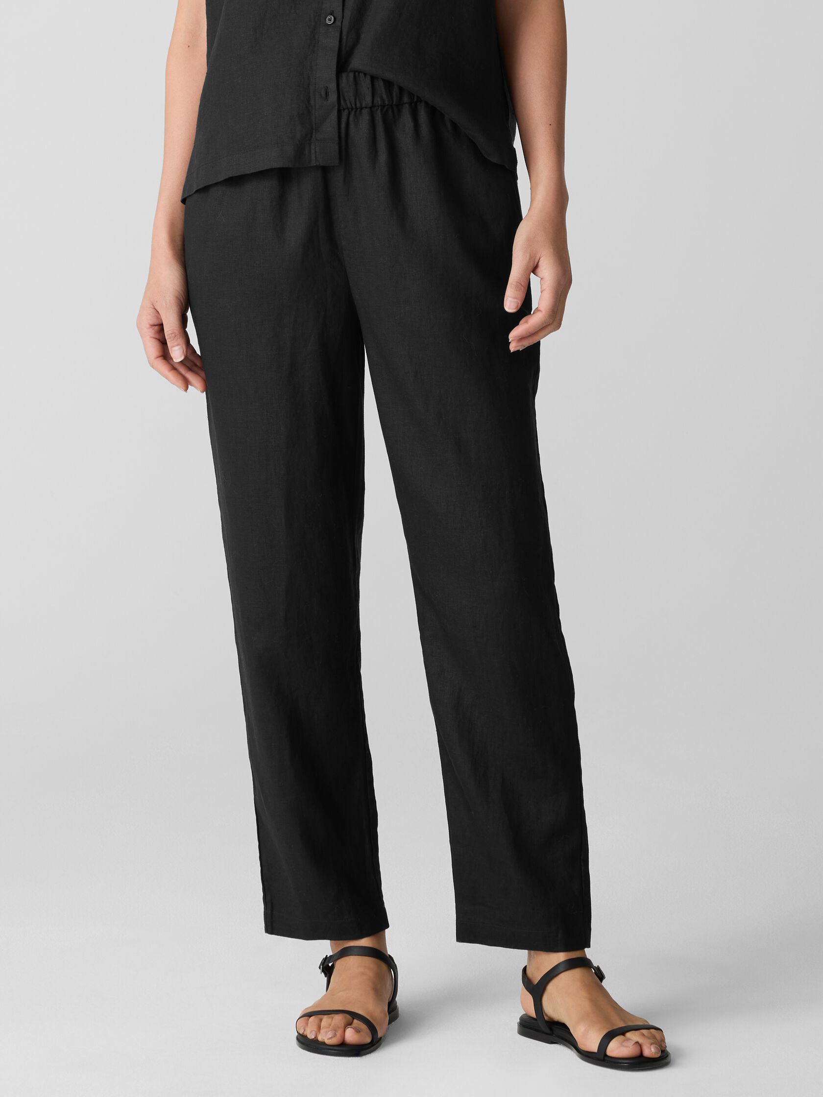 Organic Linen&nbsp;Tapered Pant