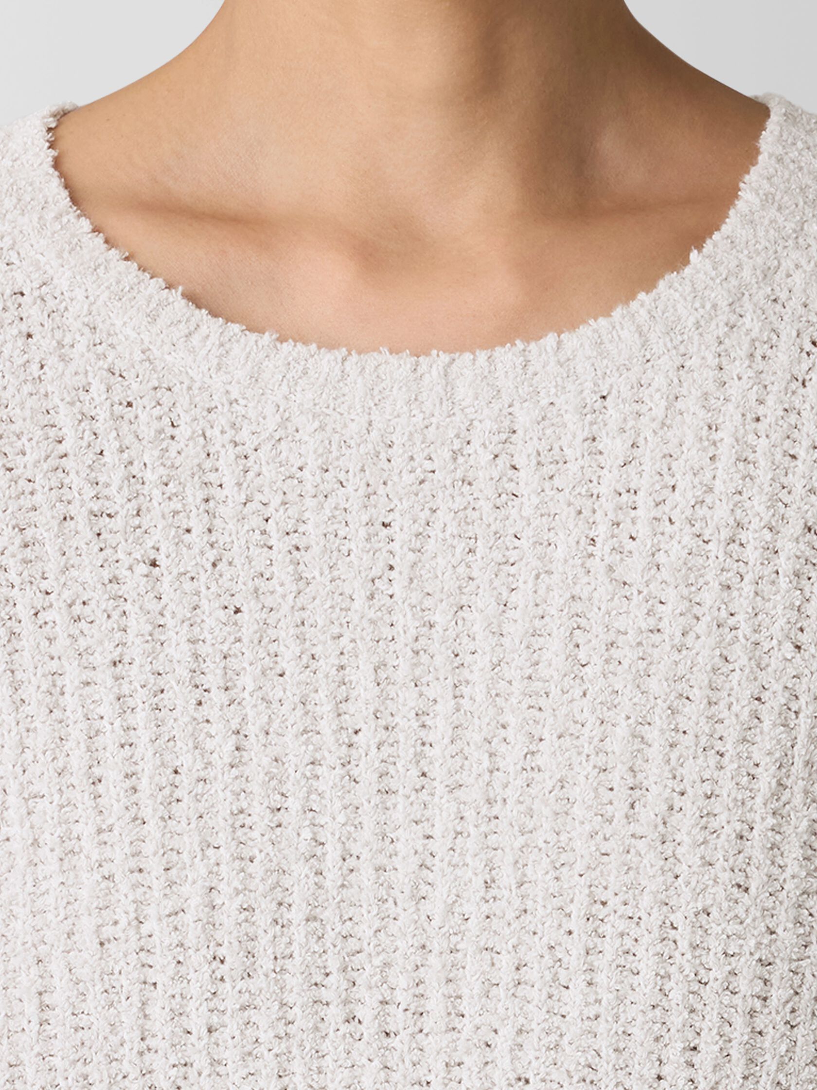 Cotton Fluff Crew Neck Top
