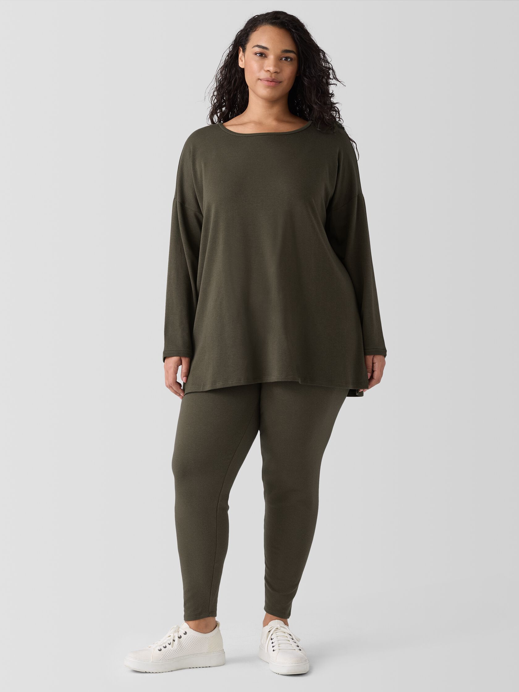 Cozy Brushed Terry Hug High-Waisted Leggings