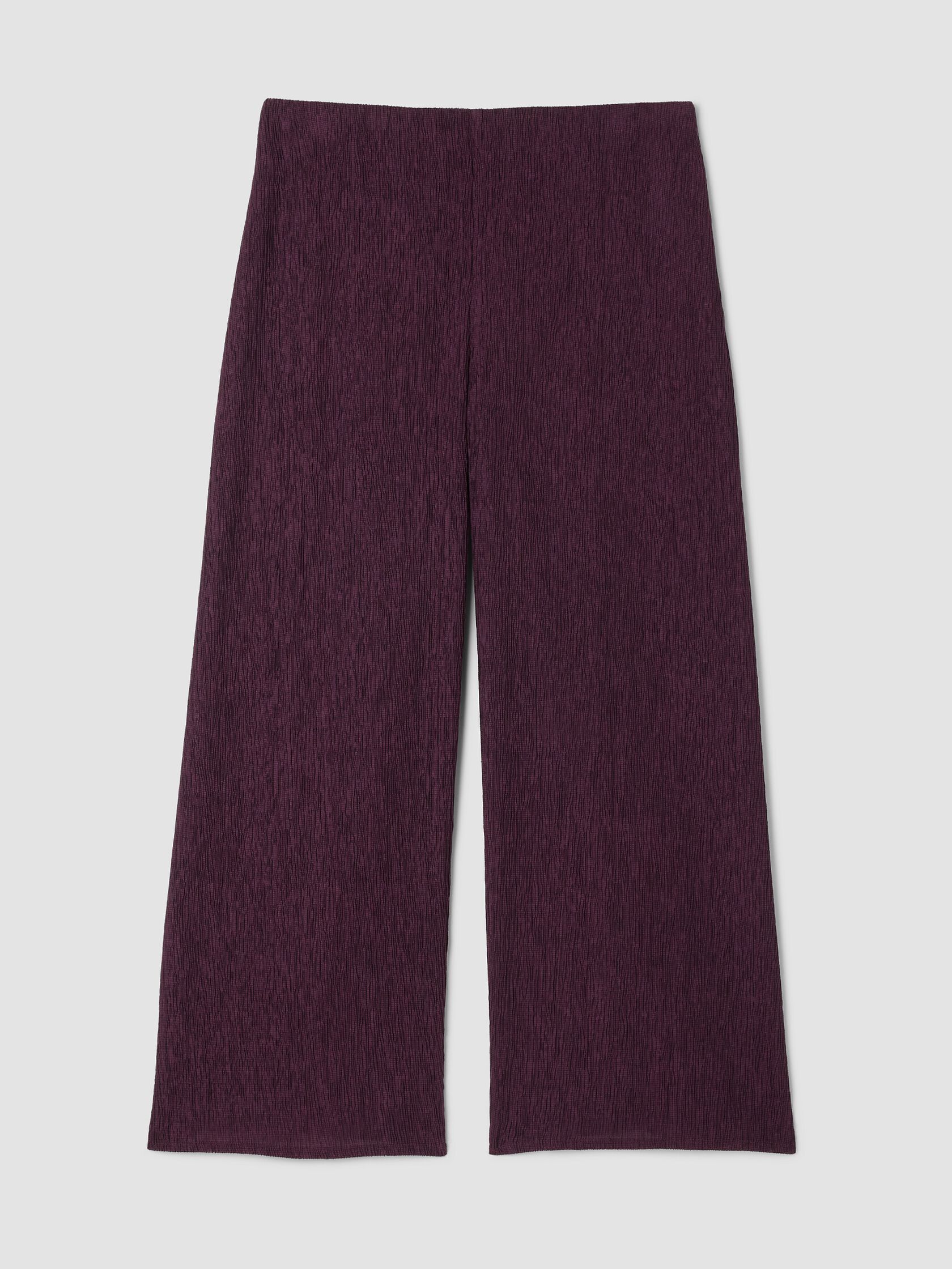 Woven Pliss&eacute; Wide-Leg Pant