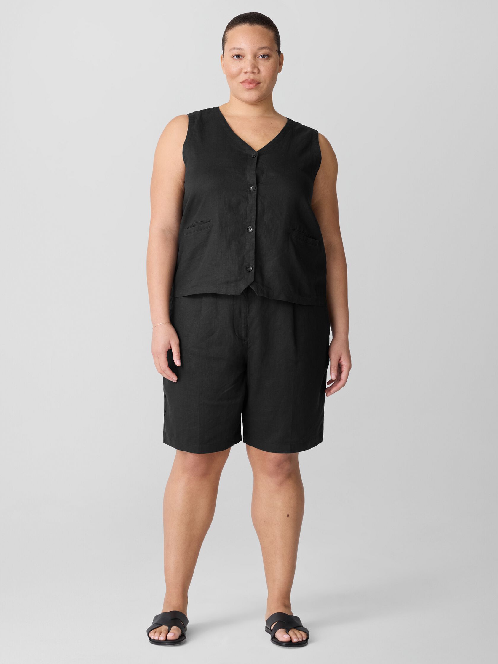 Organic Linen Shorts