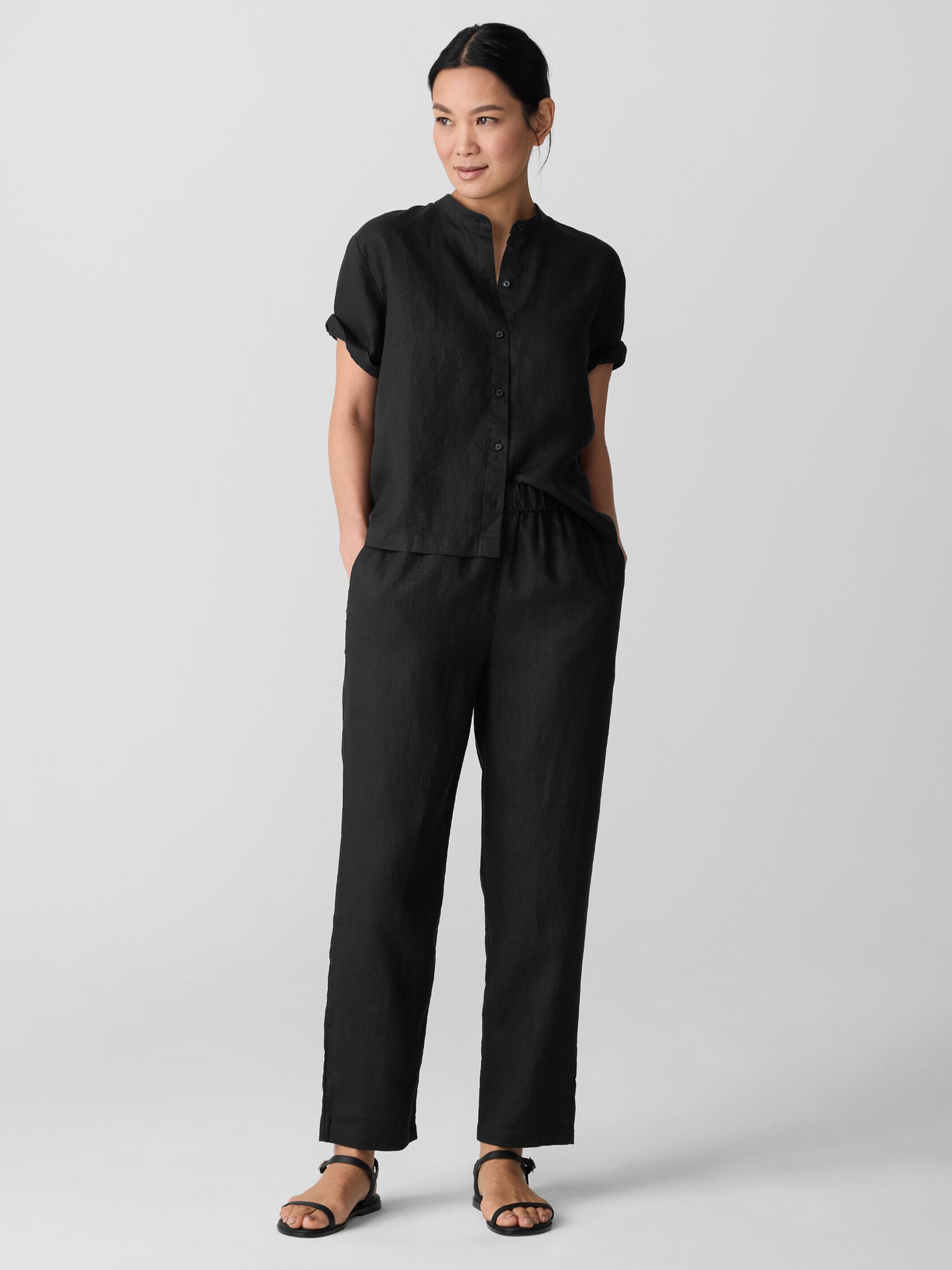 Organic Linen&nbsp;Tapered Pant