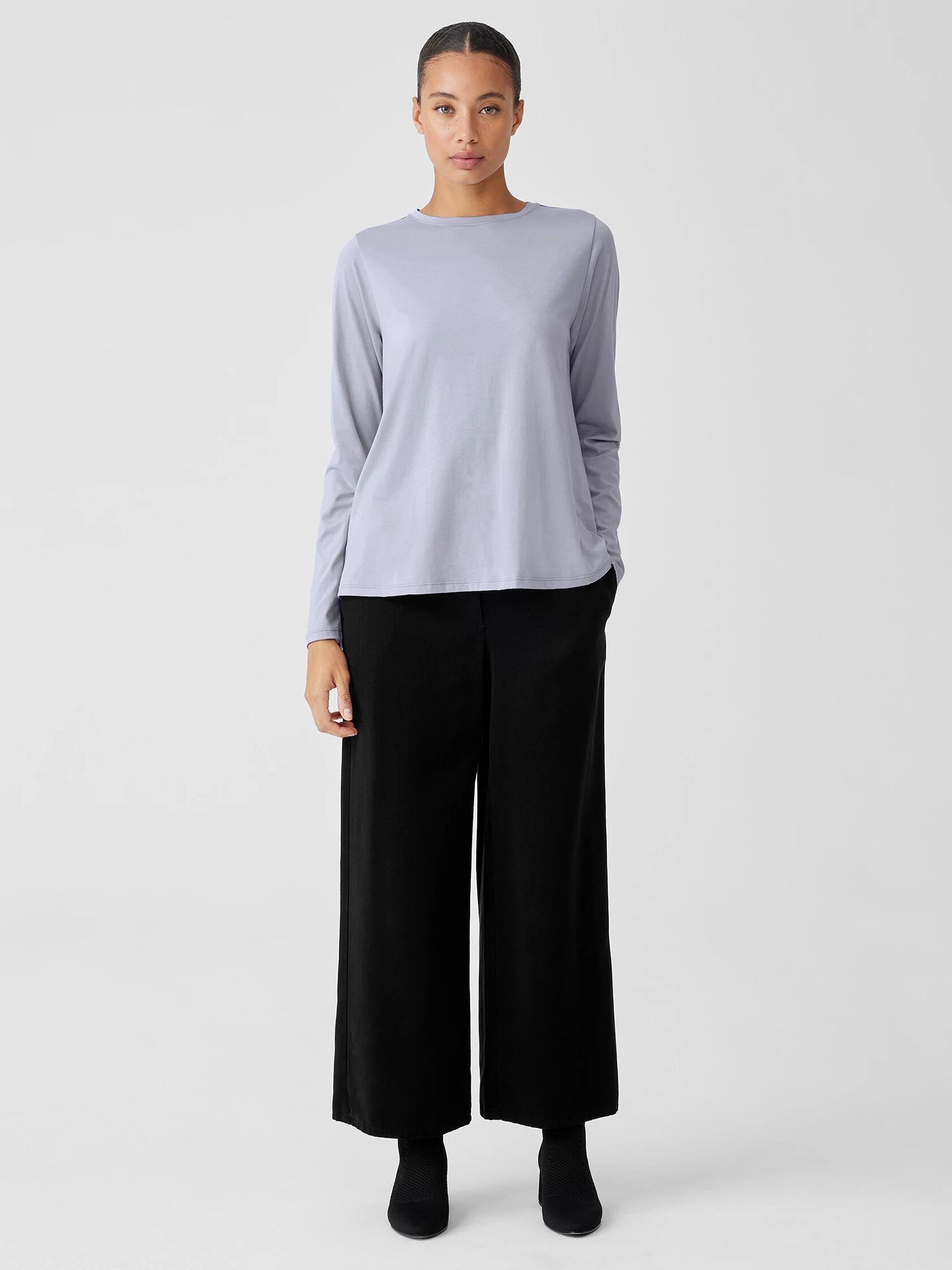 Organic Pima Cotton Jersey Long-Sleeve Tee