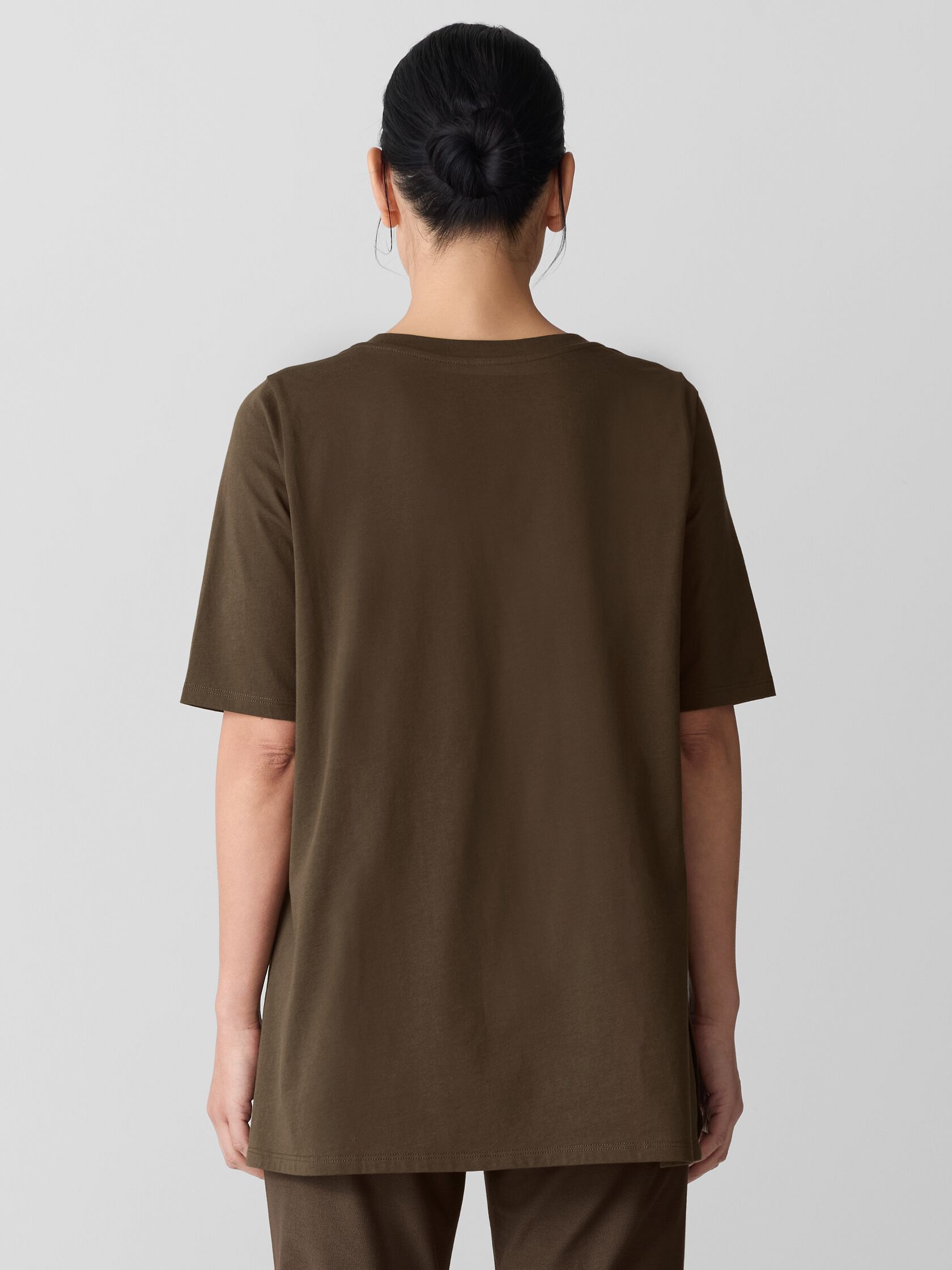 Organic Pima Cotton Jersey Long Tee
