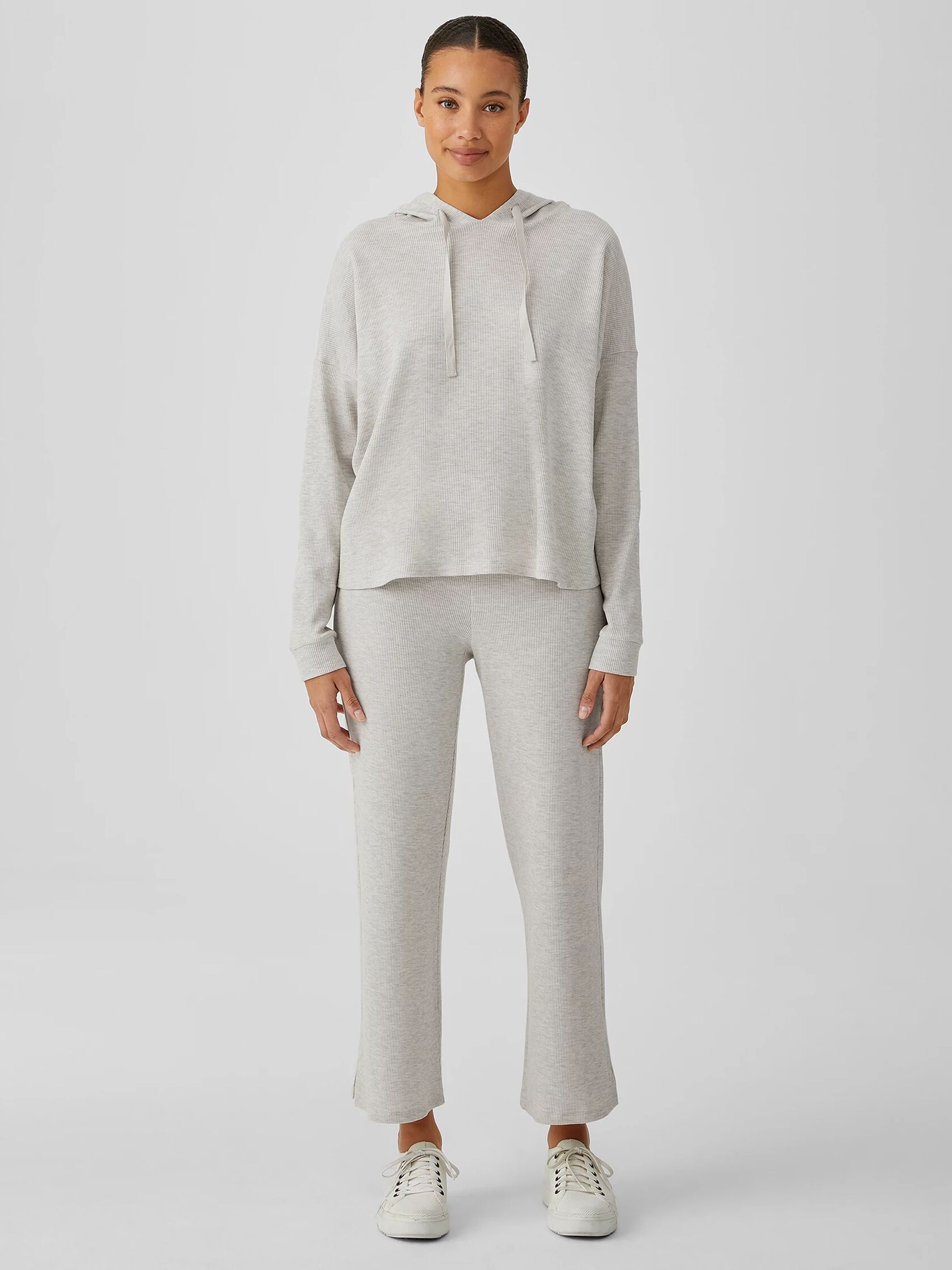 Cozy Waffle Knit Hooded Top