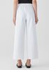 Cotton Blend Ponte Wide-Leg Pant