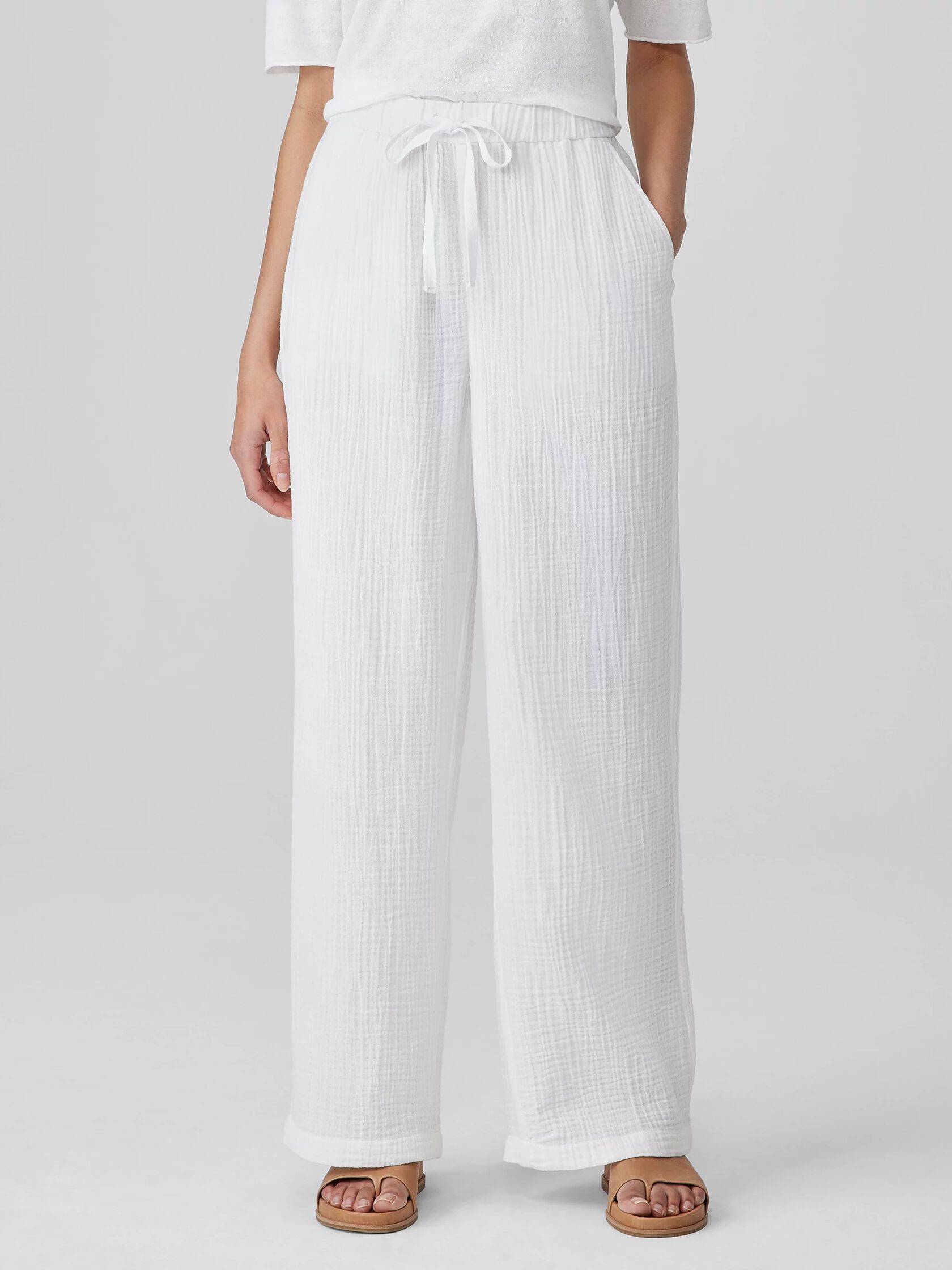 Organic Cotton Lofty Gauze Straight Pant