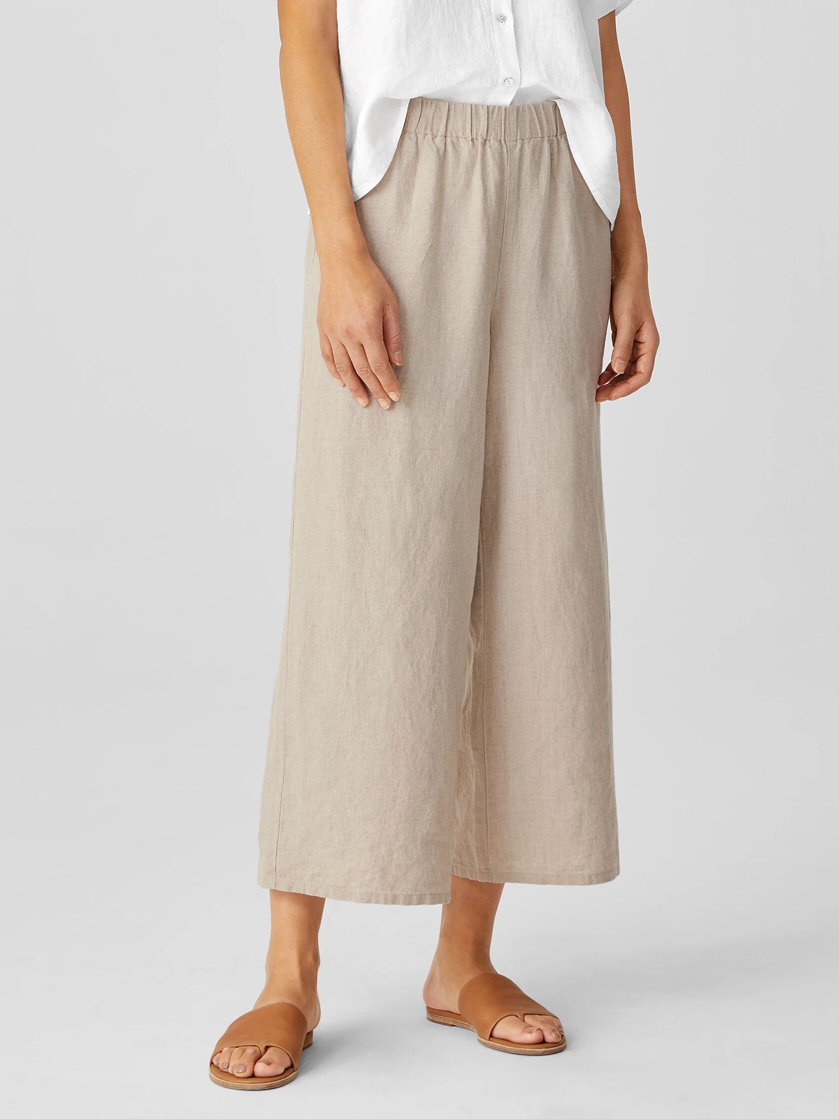 Organic Linen Wide-Leg Pant
