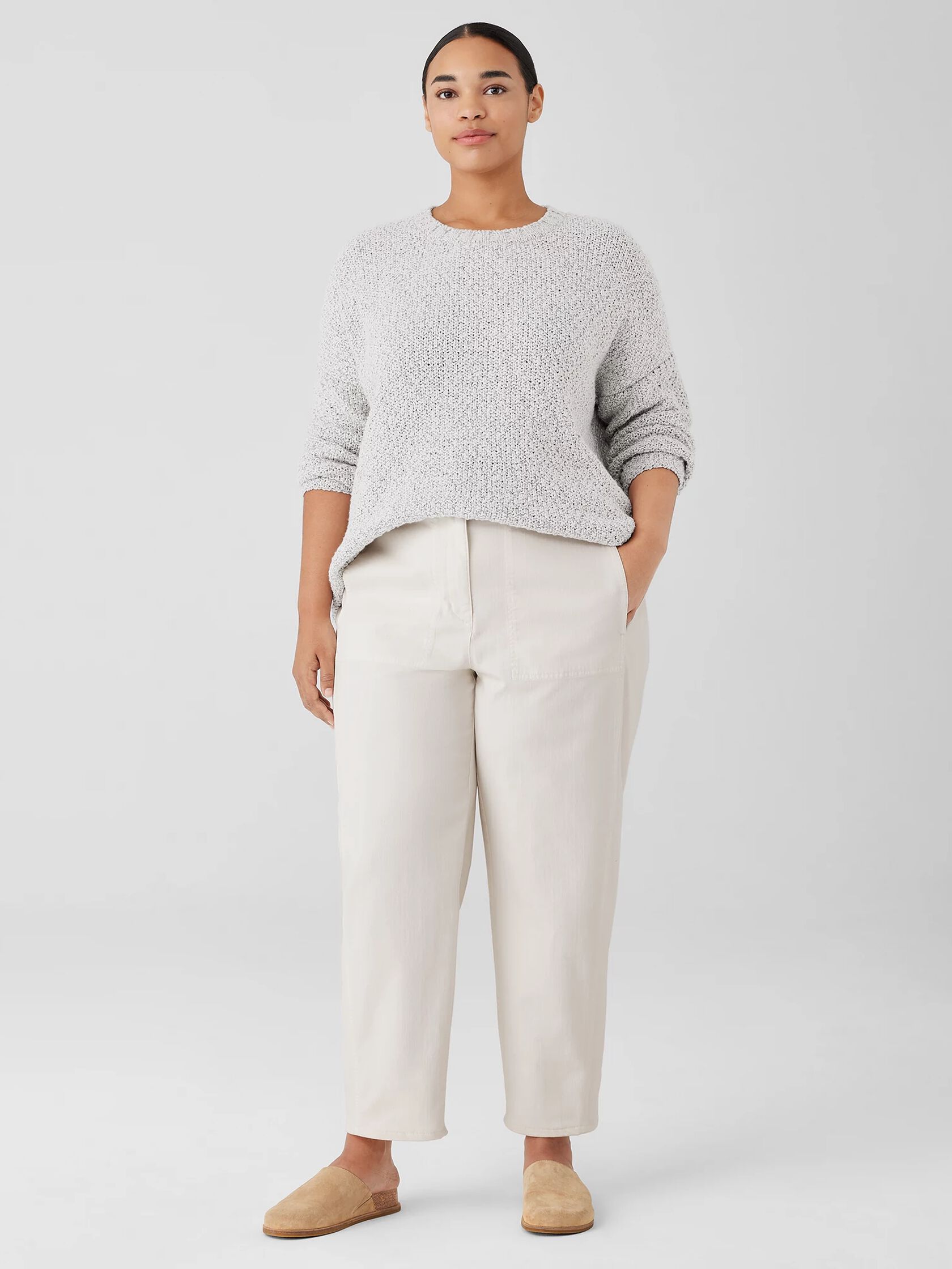 Undyed Organic Cotton Denim Lantern Jean