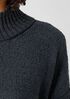 Peruvian Organic Cotton Boucle Turtleneck Box-Top