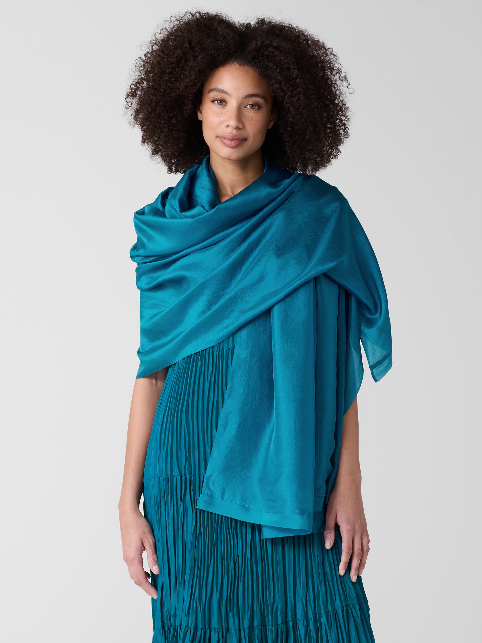 Washed Transitional Silk Parachute Scarf